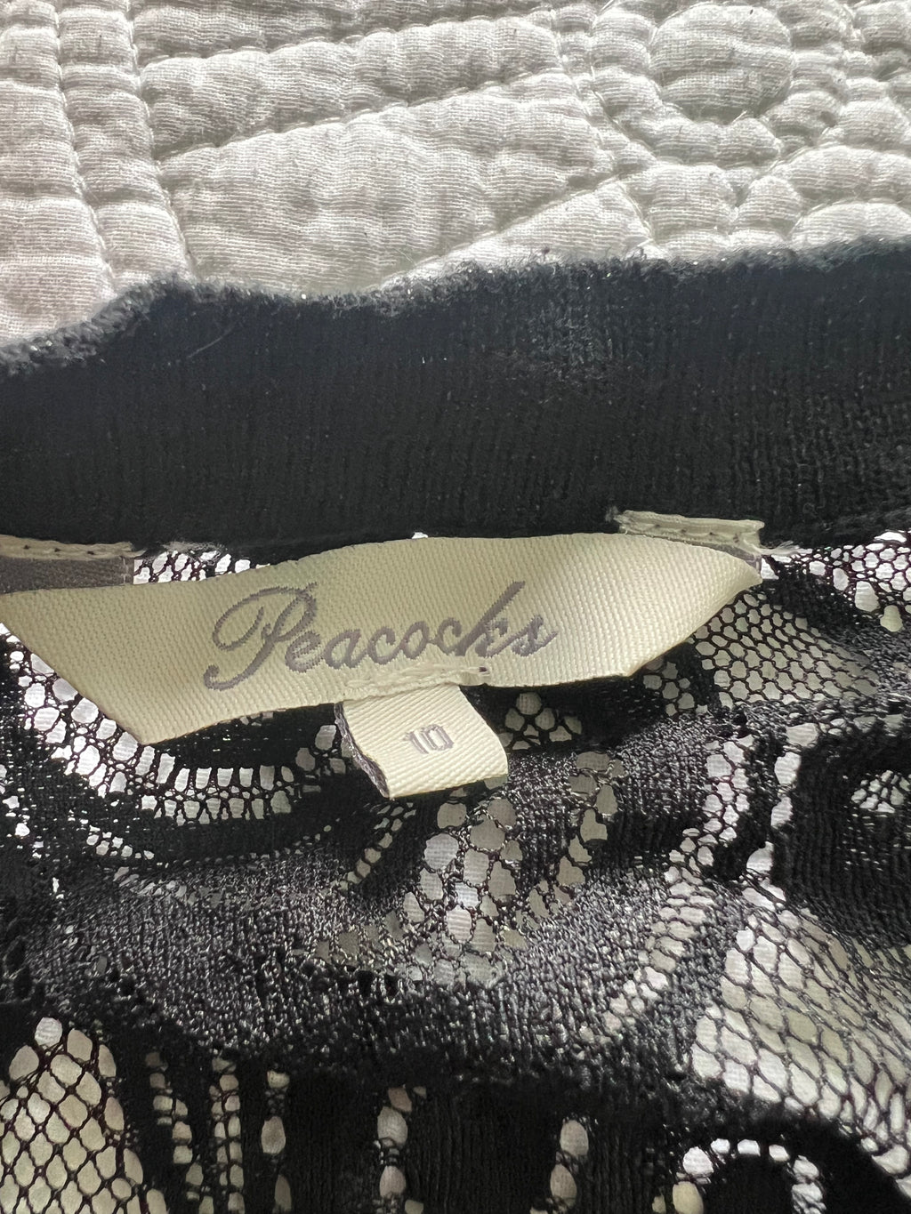 Black lace cardigan