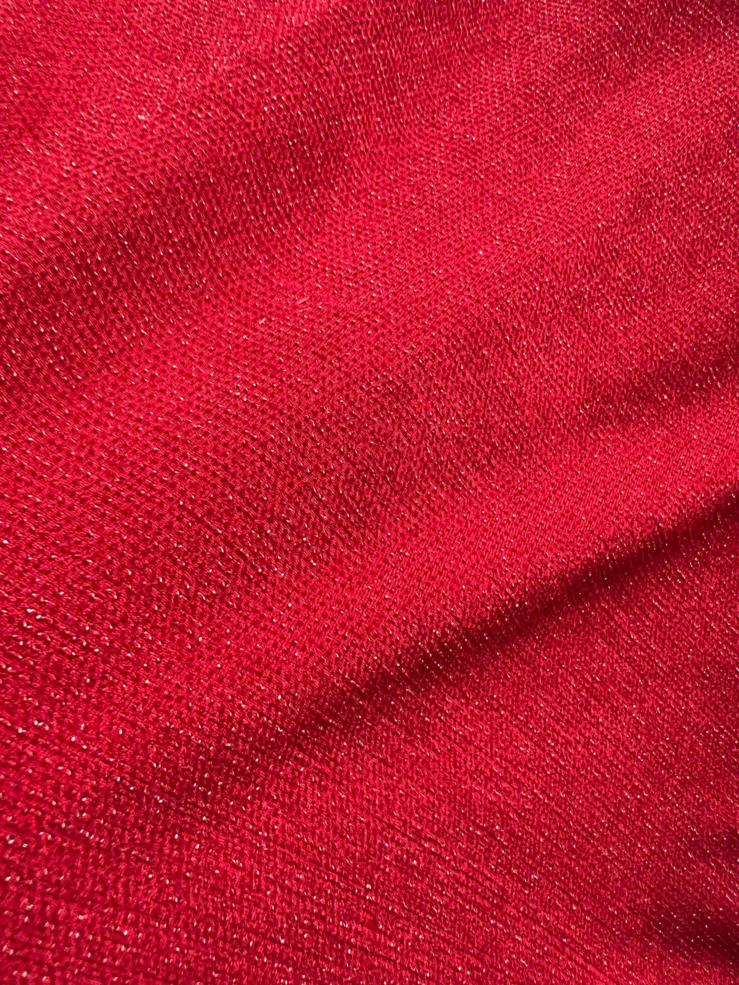 Red maxi dress