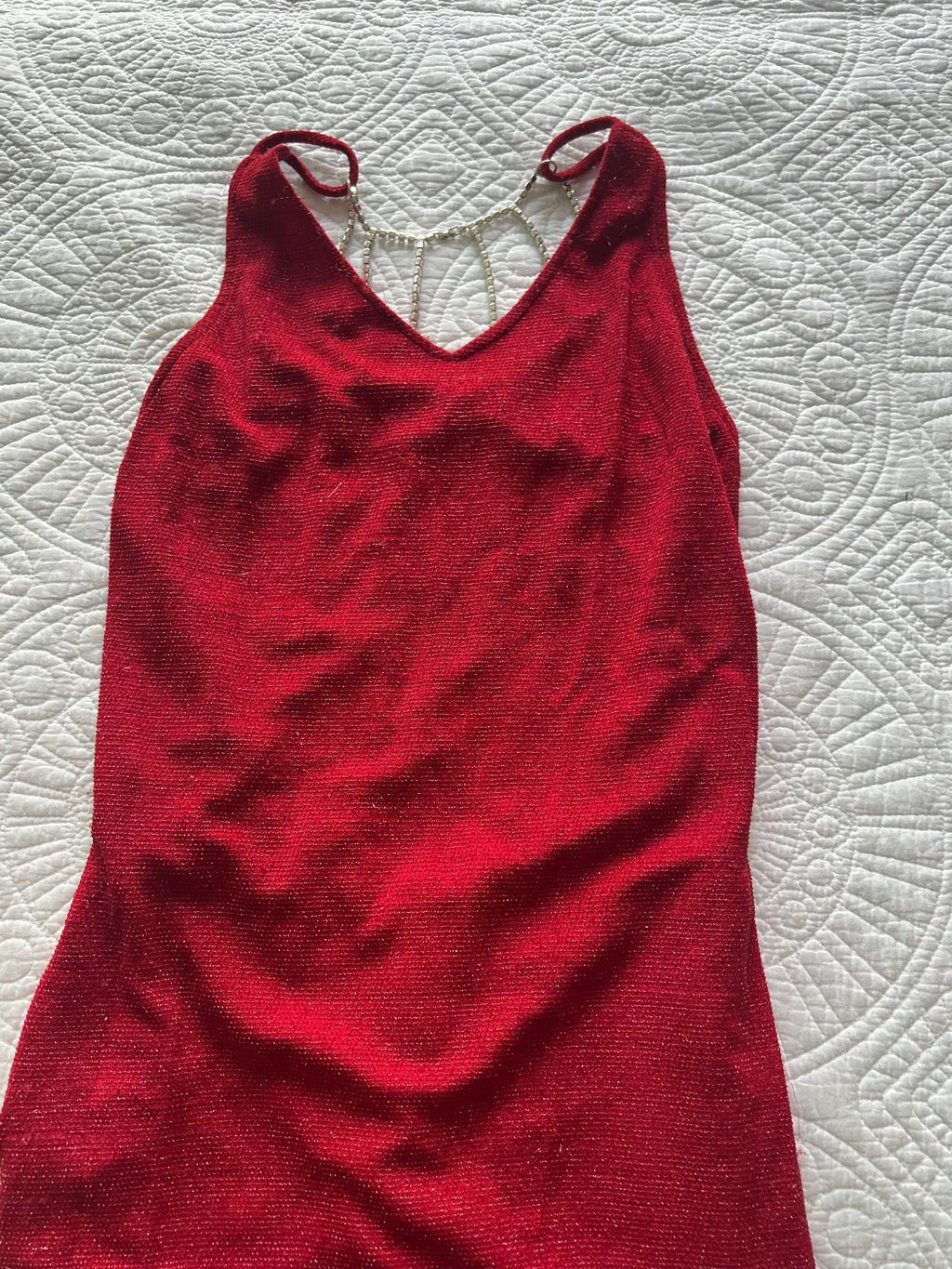 Red maxi dress