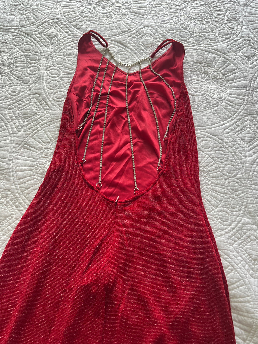 Red maxi dress