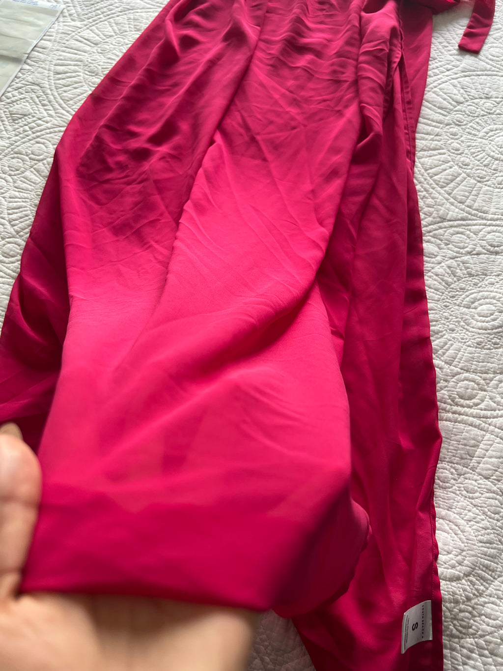 Hot pink wrap skirt