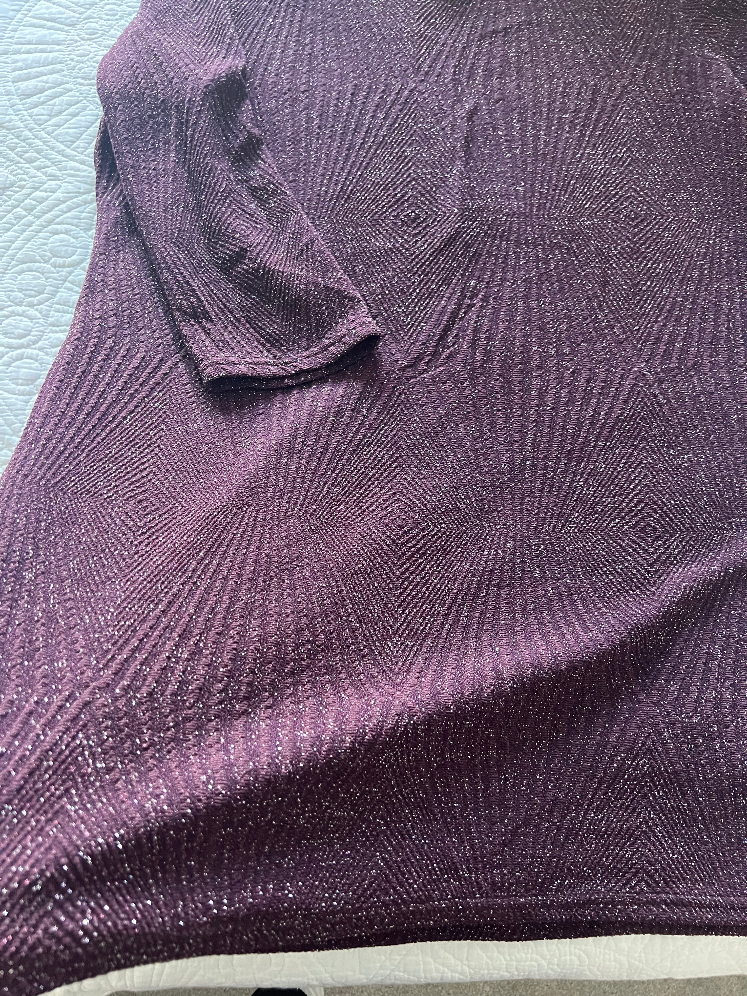 Purple quater sleeve Wallis top