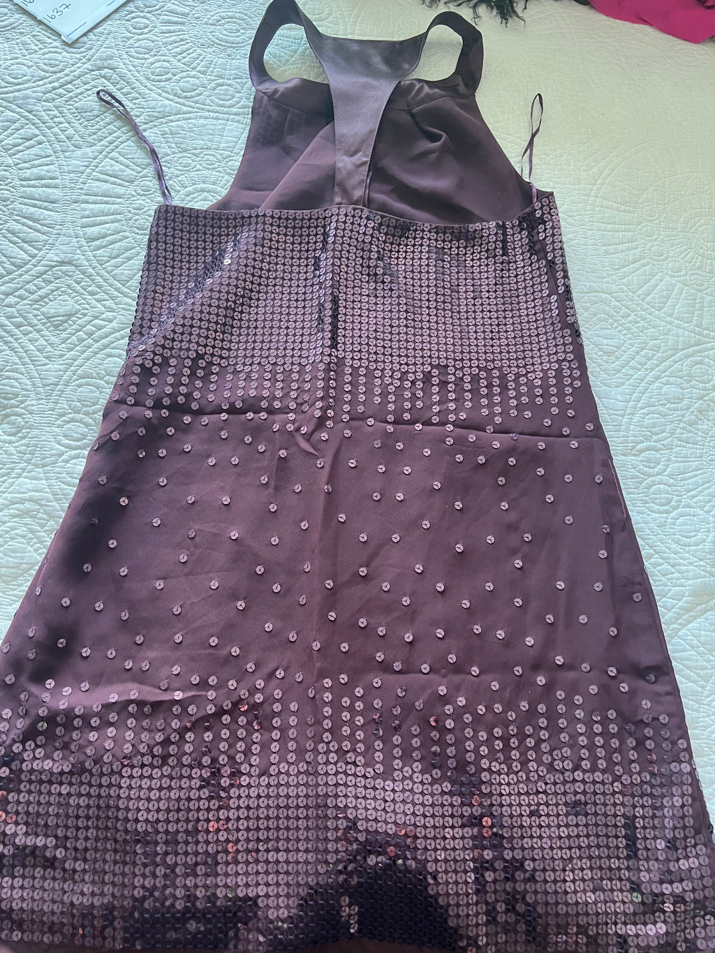 Purple sequence dress