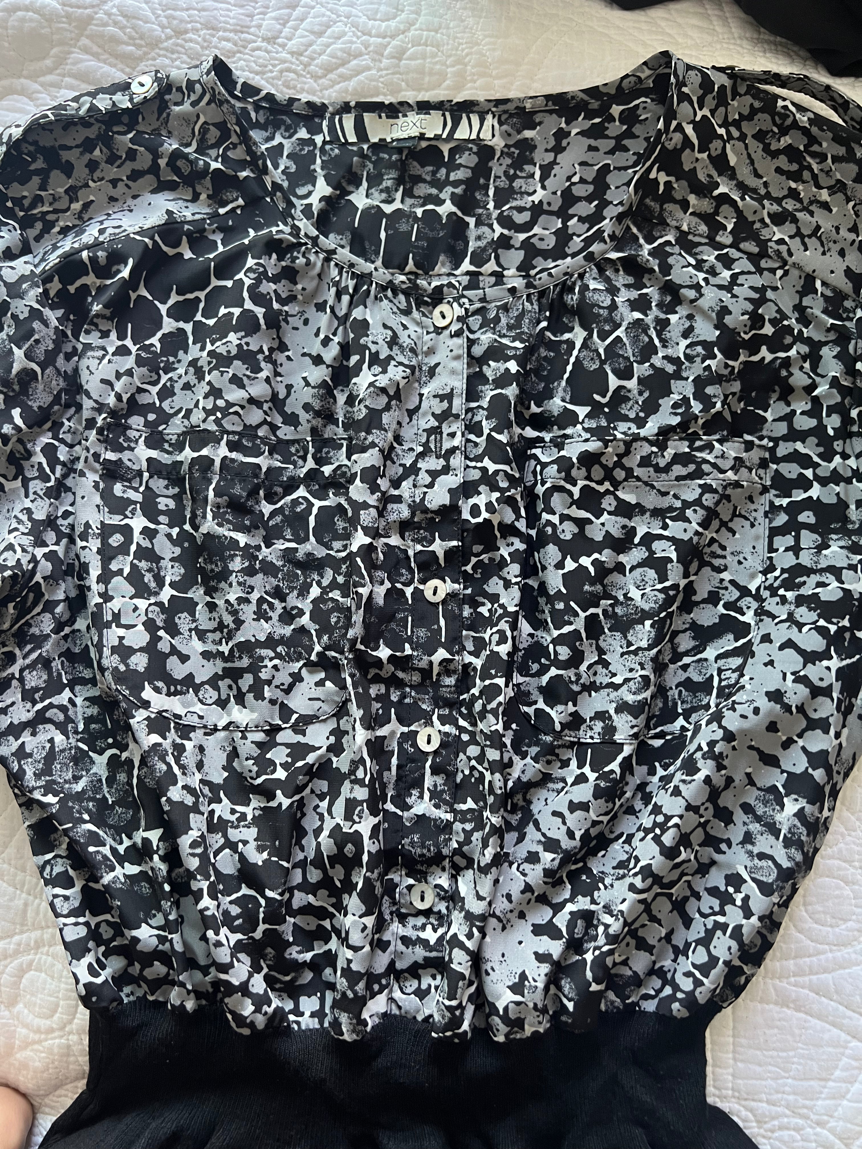 Grey/black midi dress