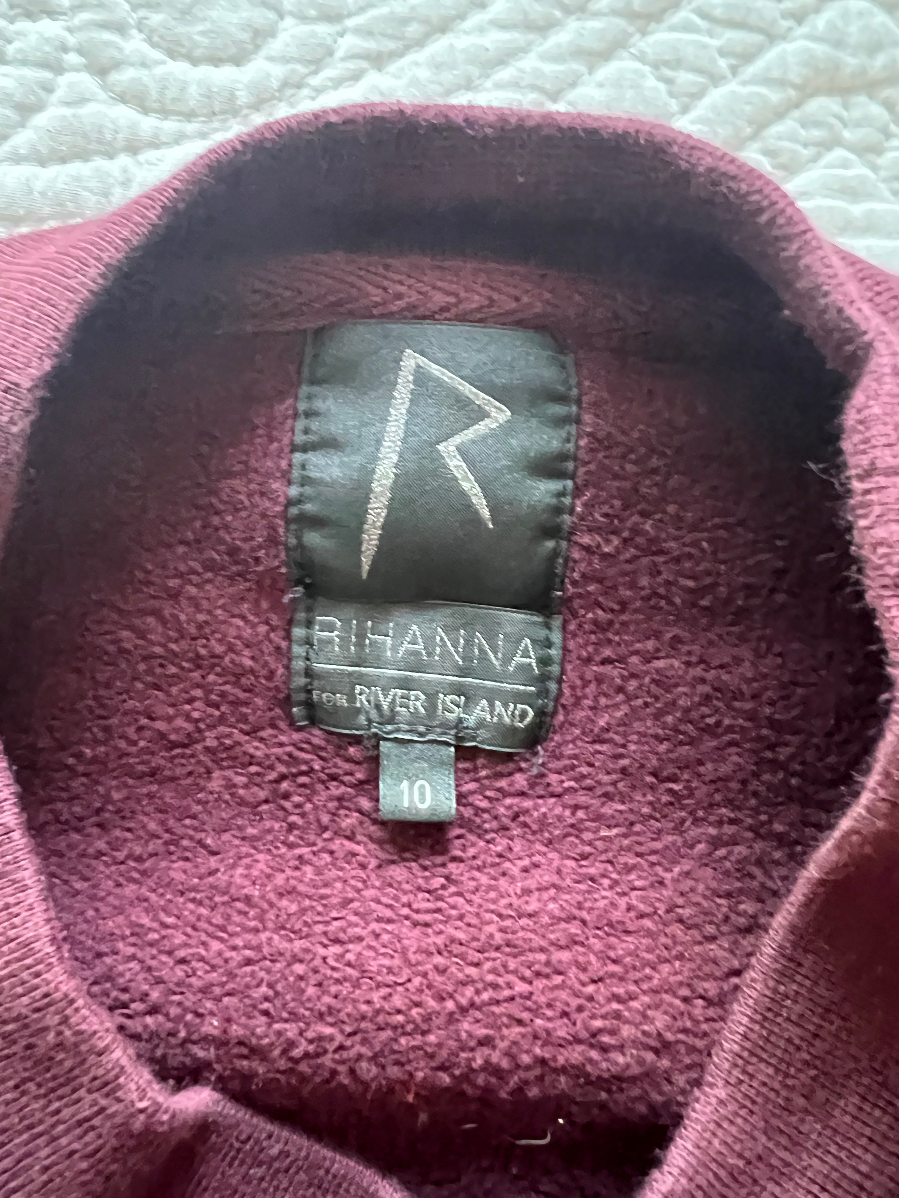 Burgundy cropped jumper