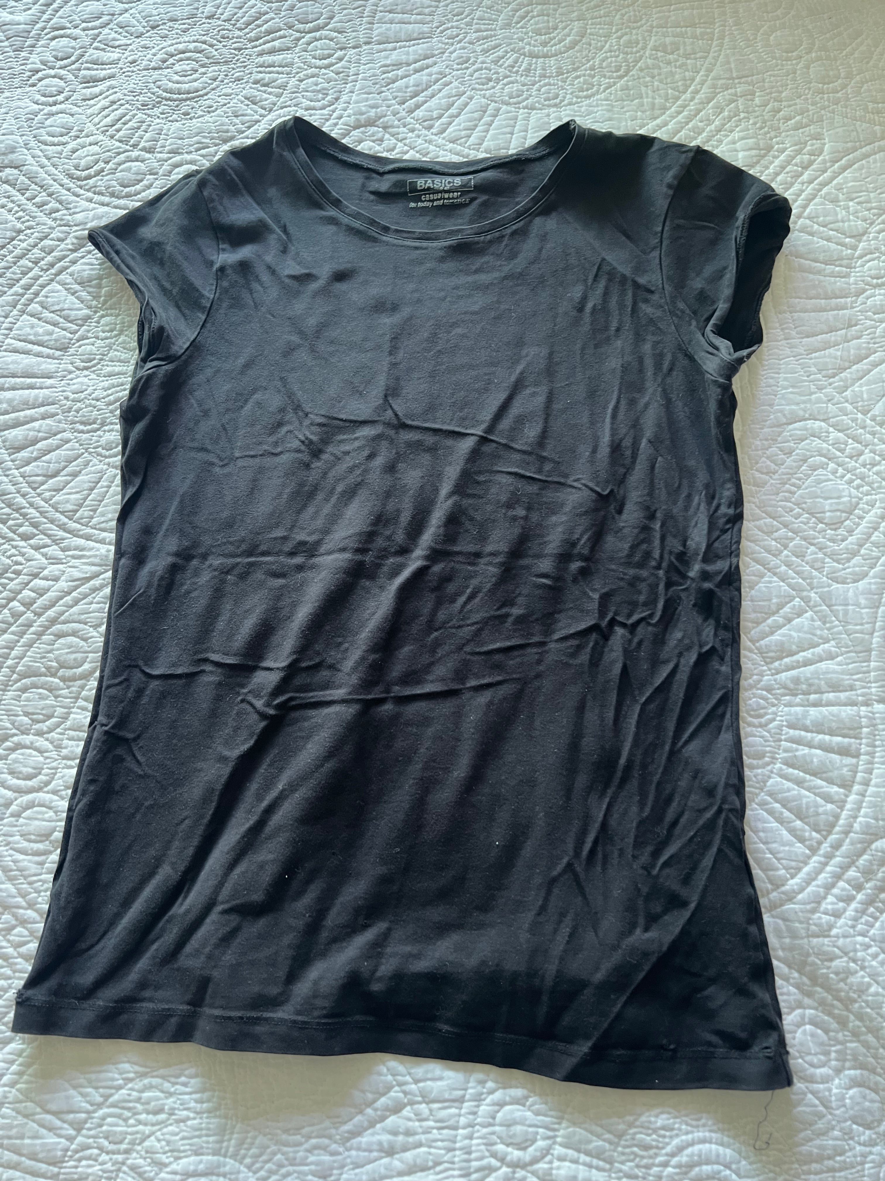Black short sleeve top
