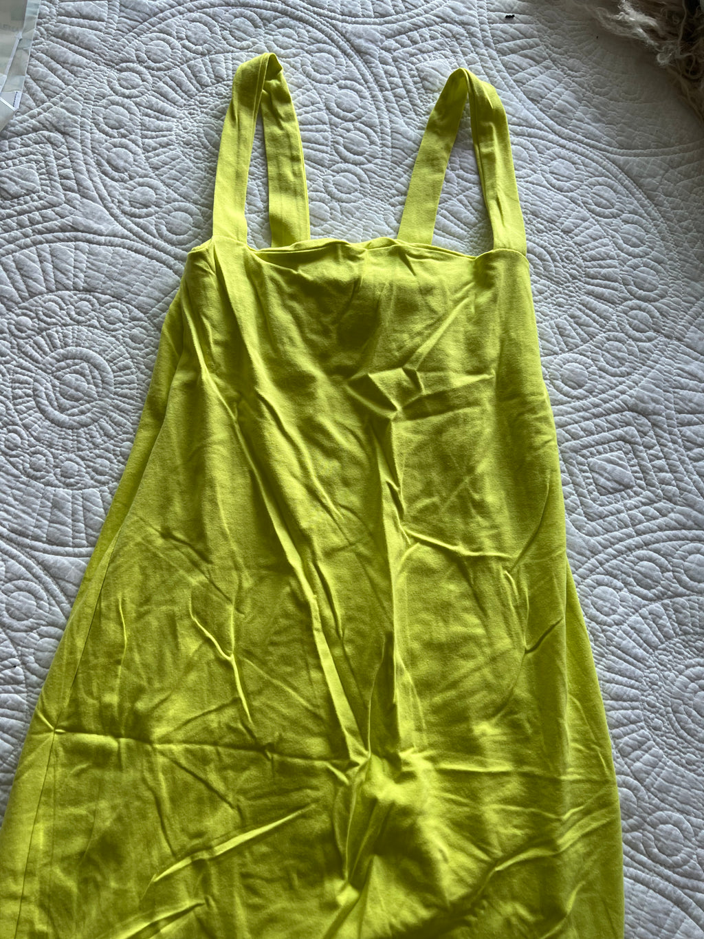 Yellow strappy top