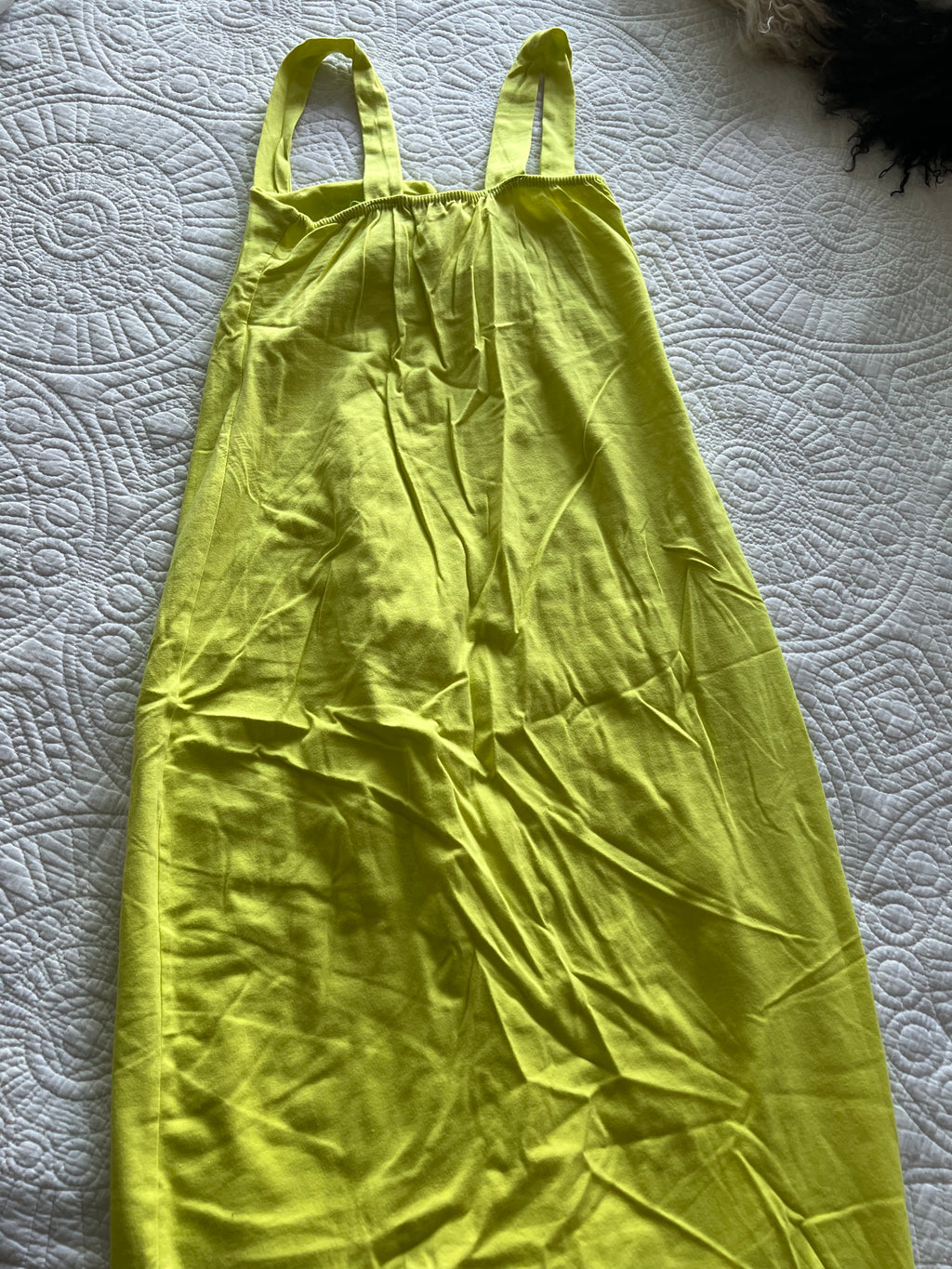 Yellow strappy top