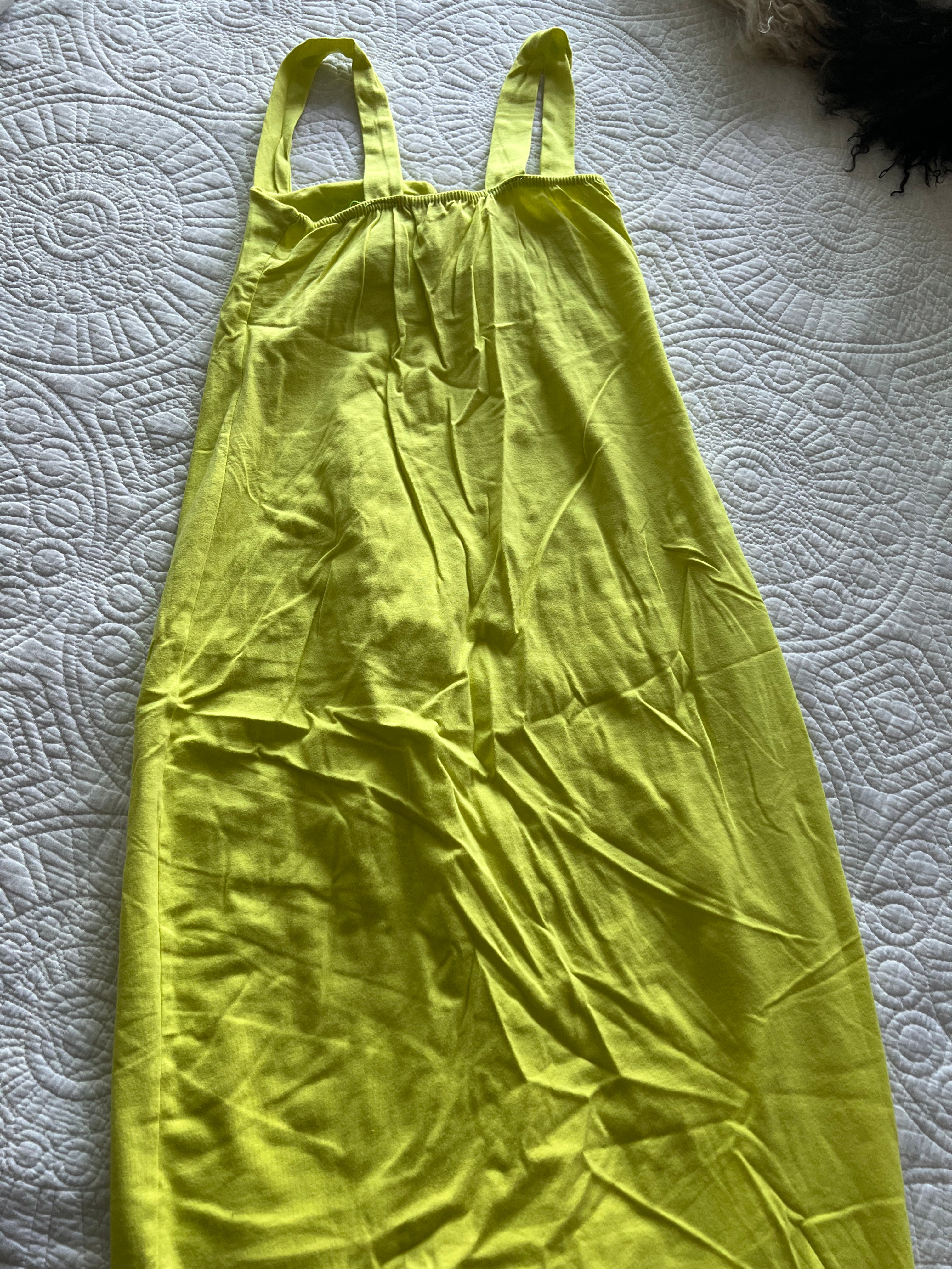 Yellow strappy top