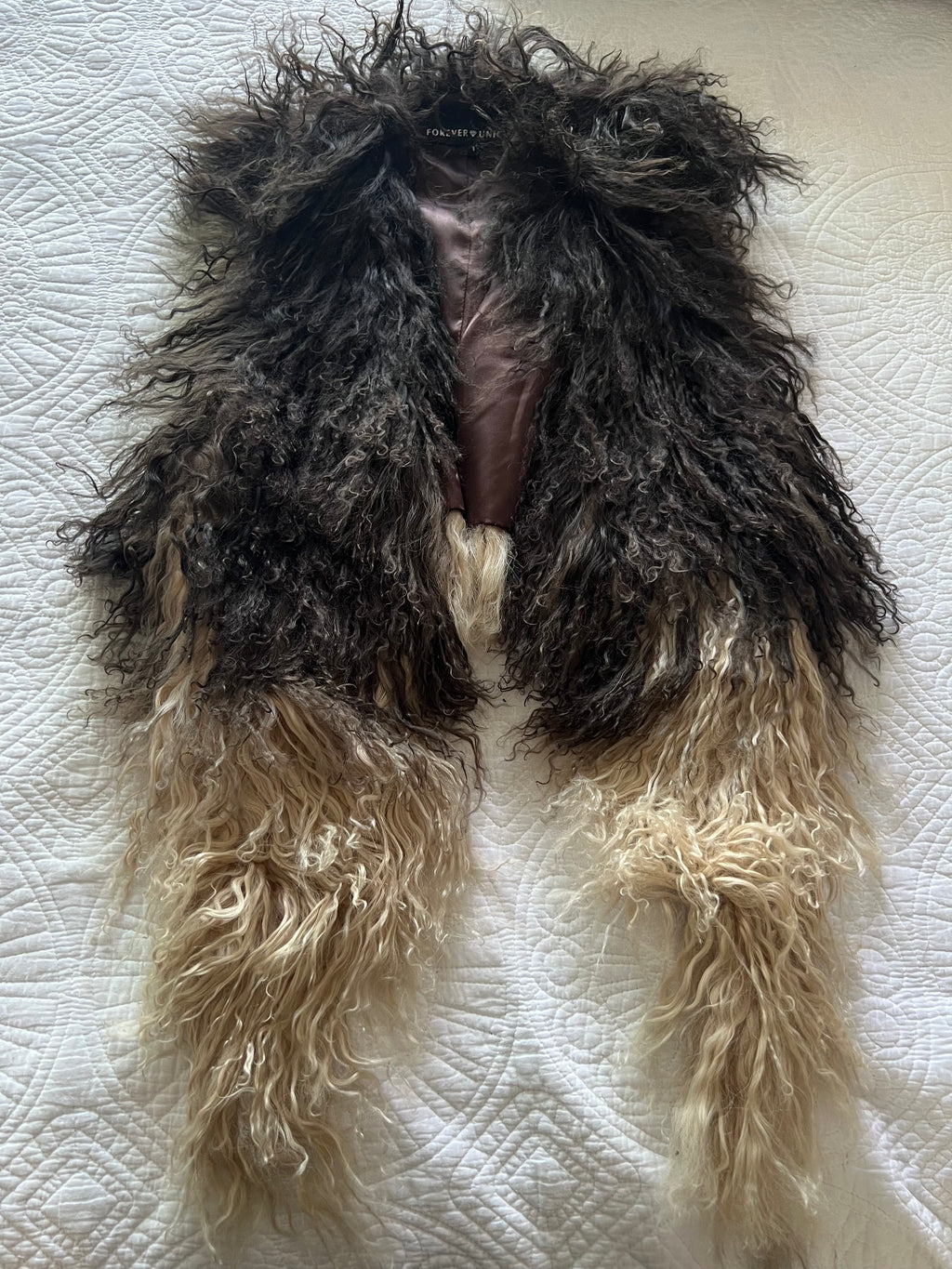 Faux fur vest