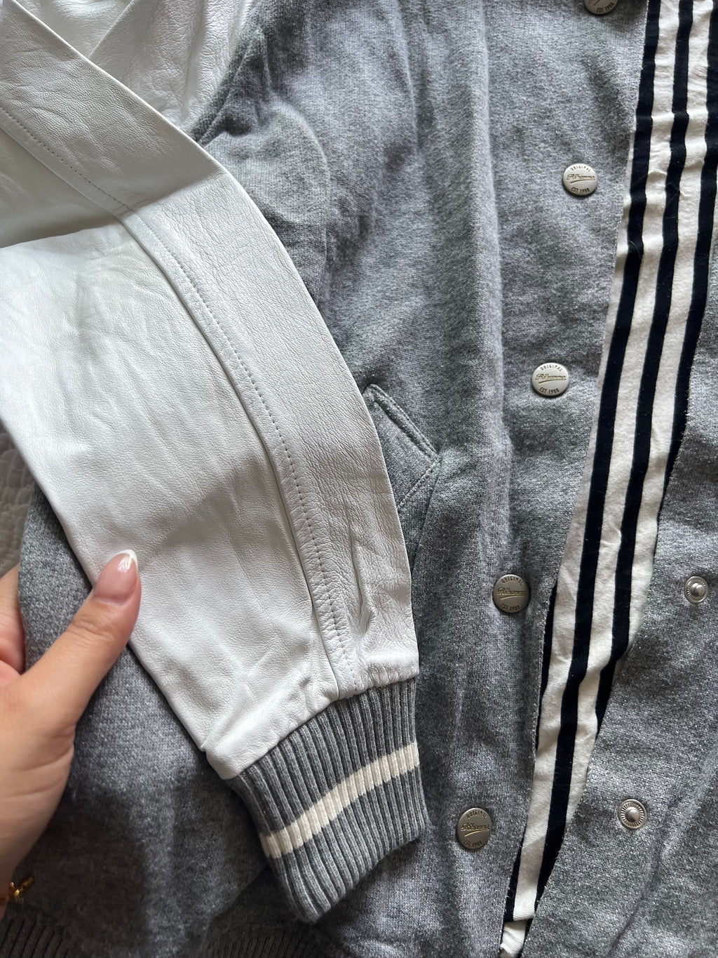 Grey long sleeve jacket