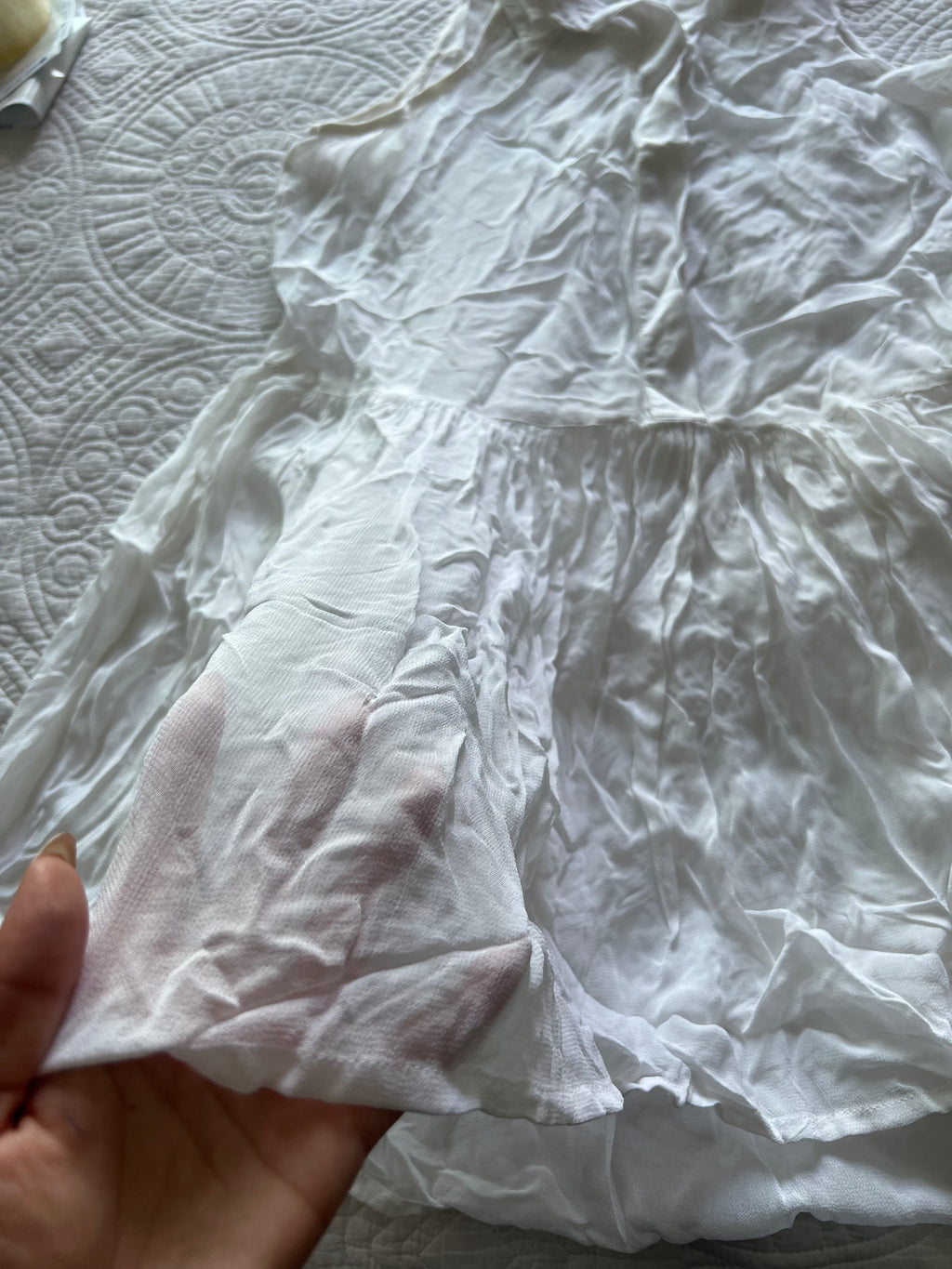 White colar top