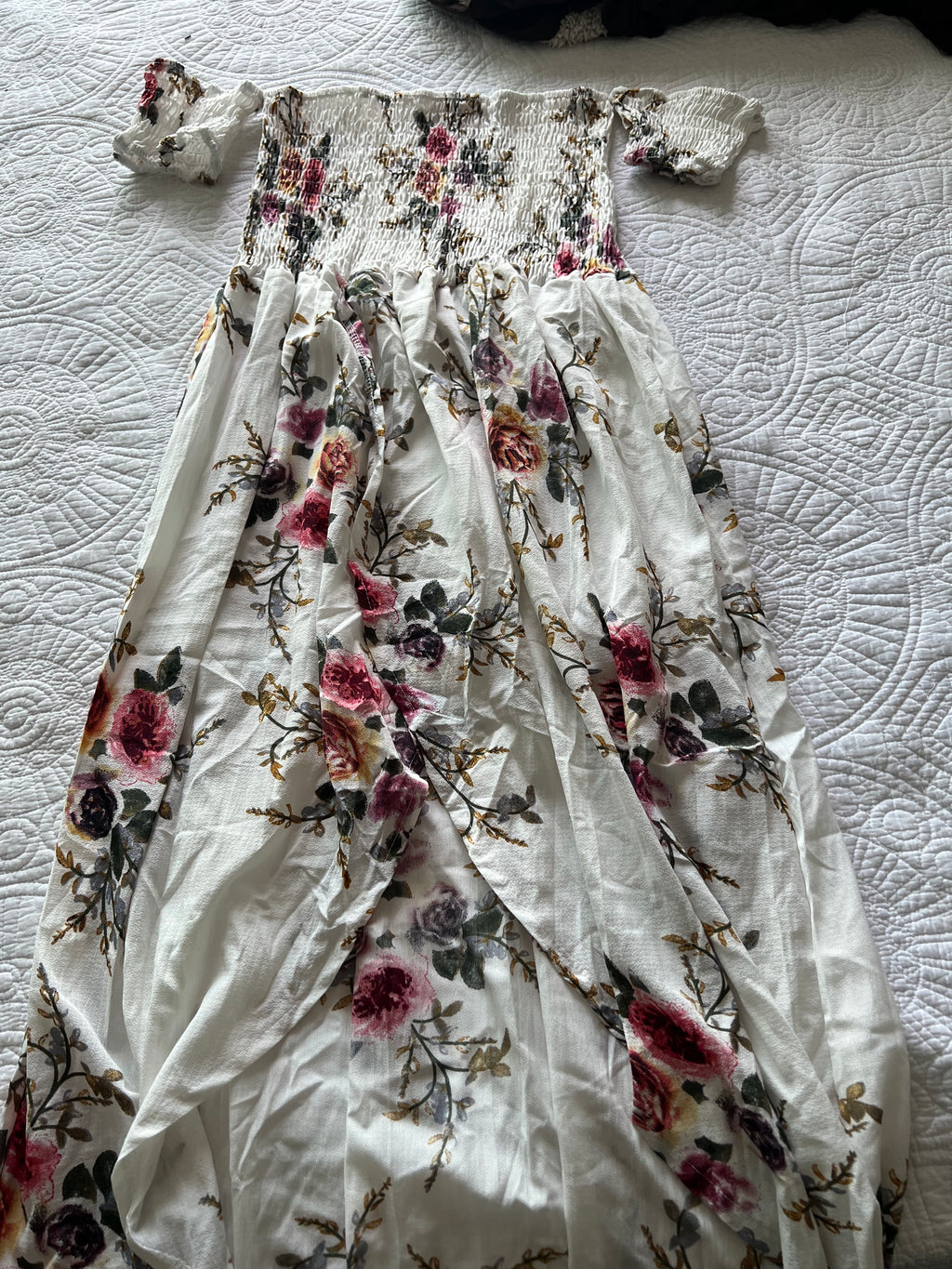 White flower dress