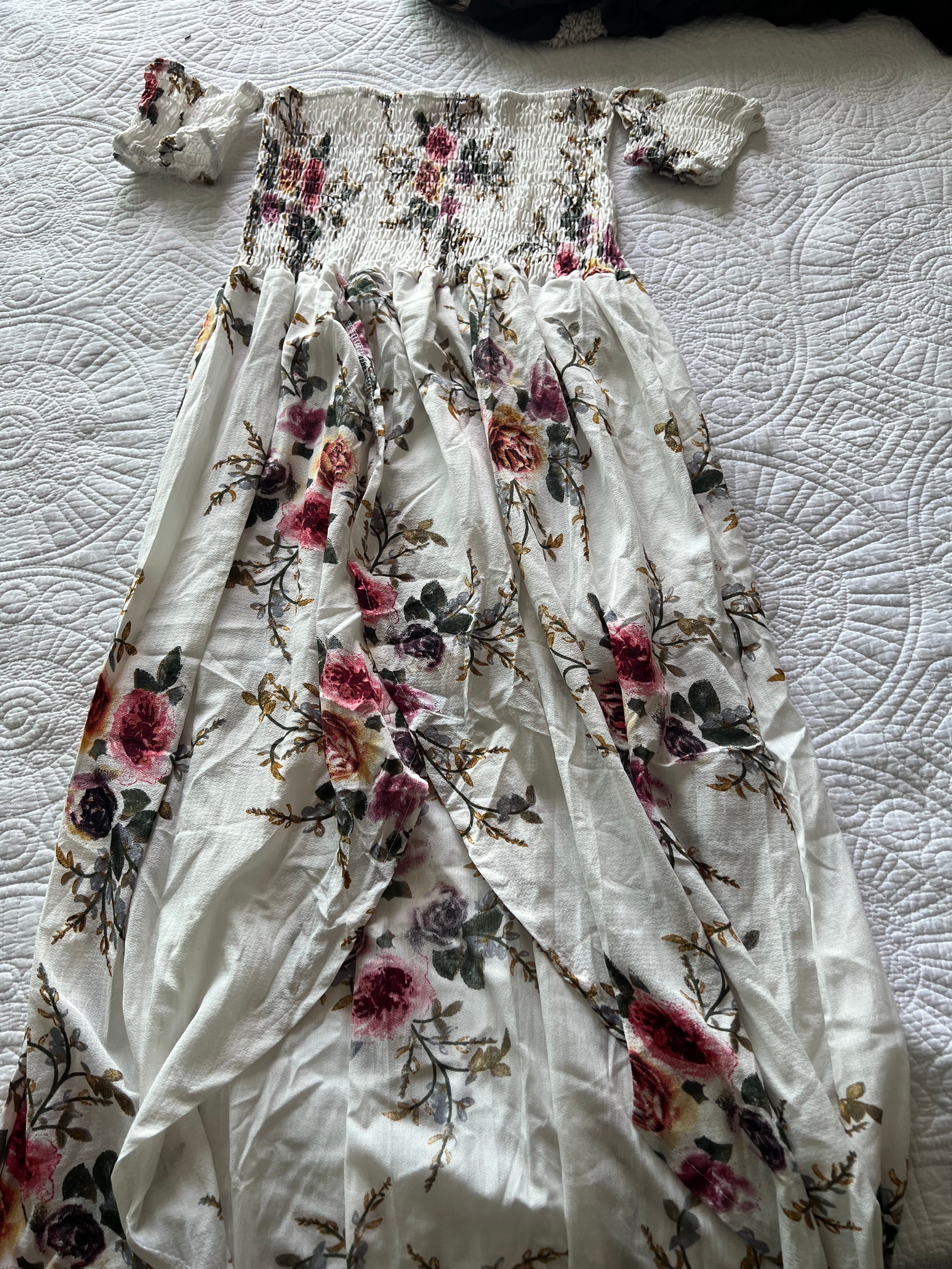 White flower dress