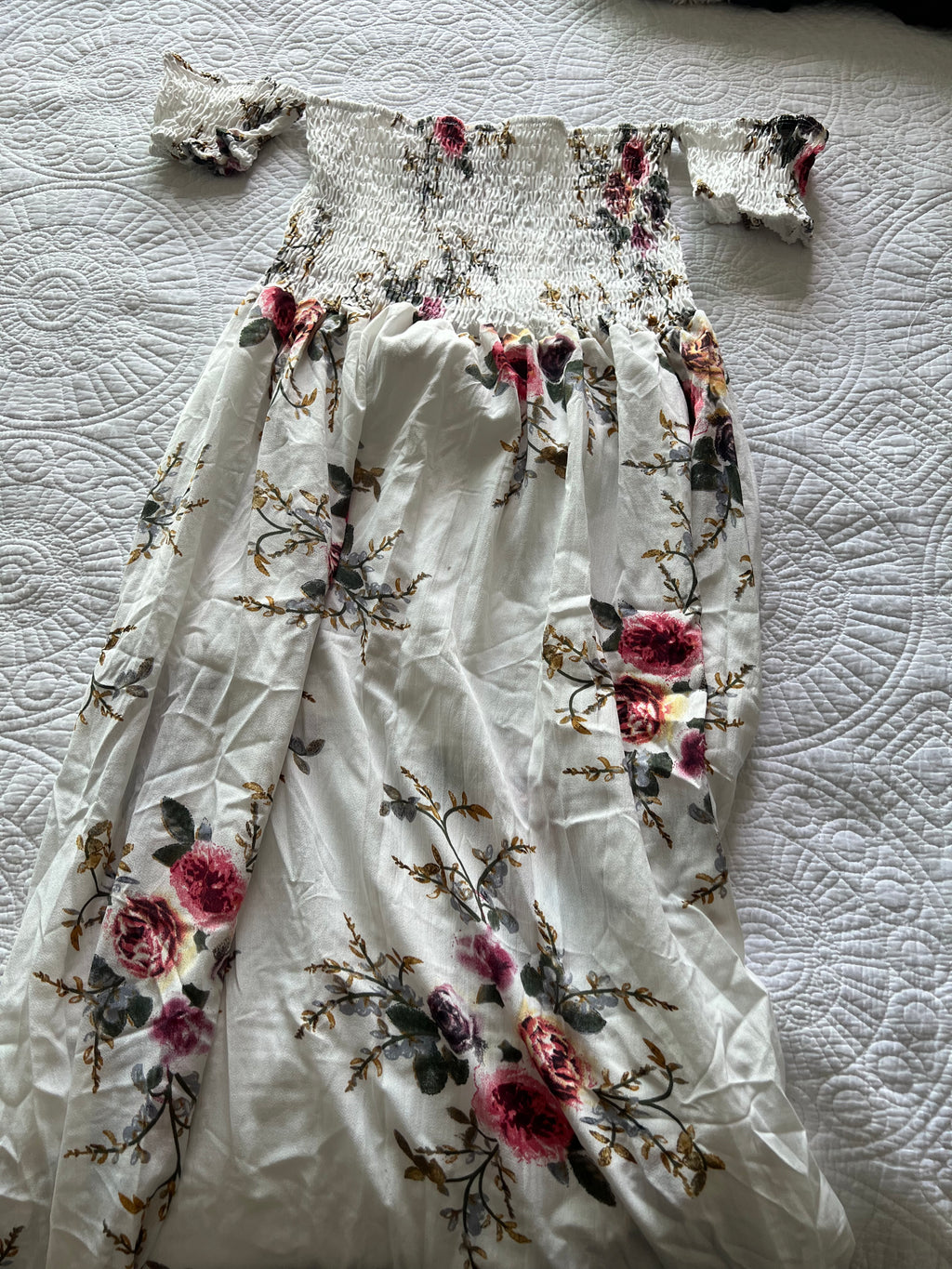 White flower dress