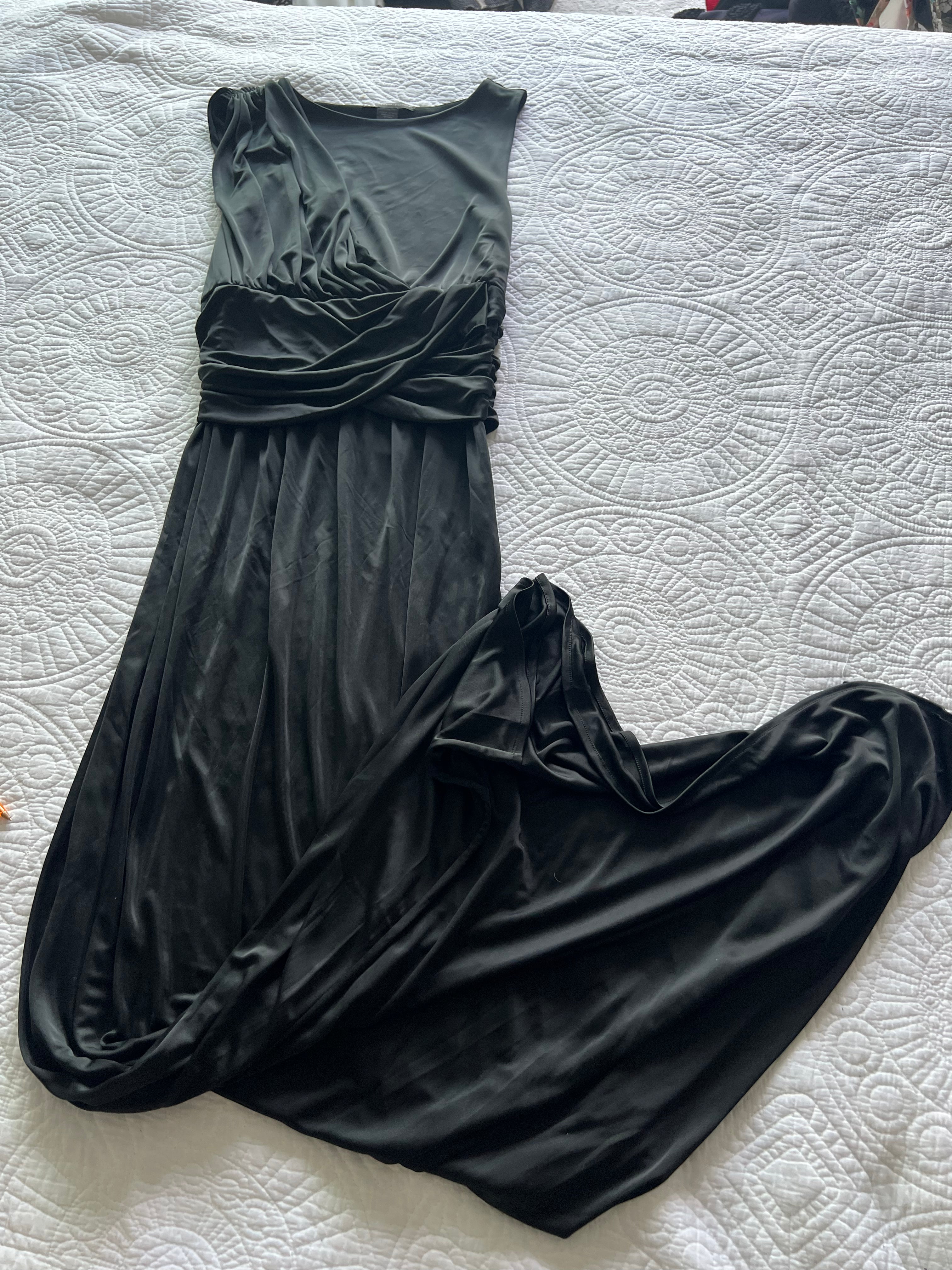 Armani Exchange black maxi dress