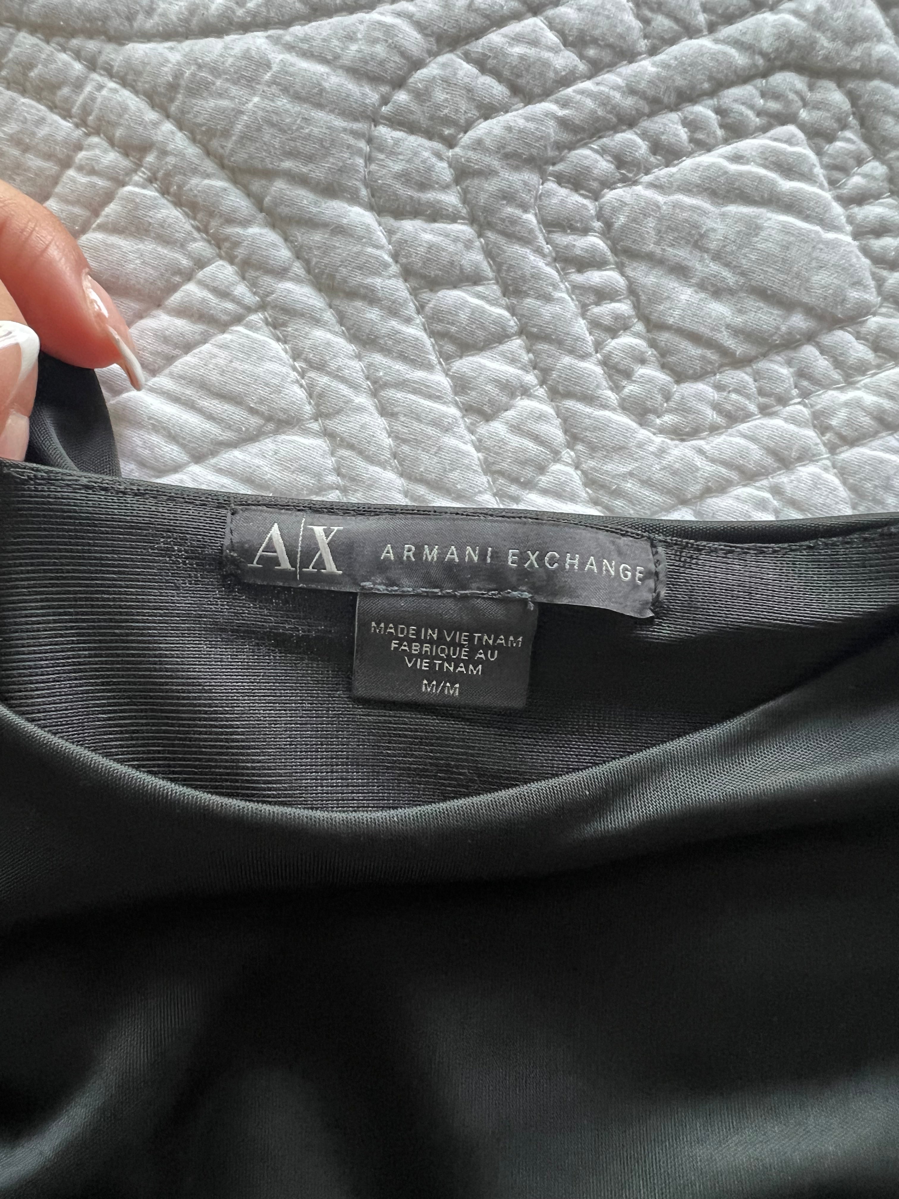 Armani Exchange black maxi dress