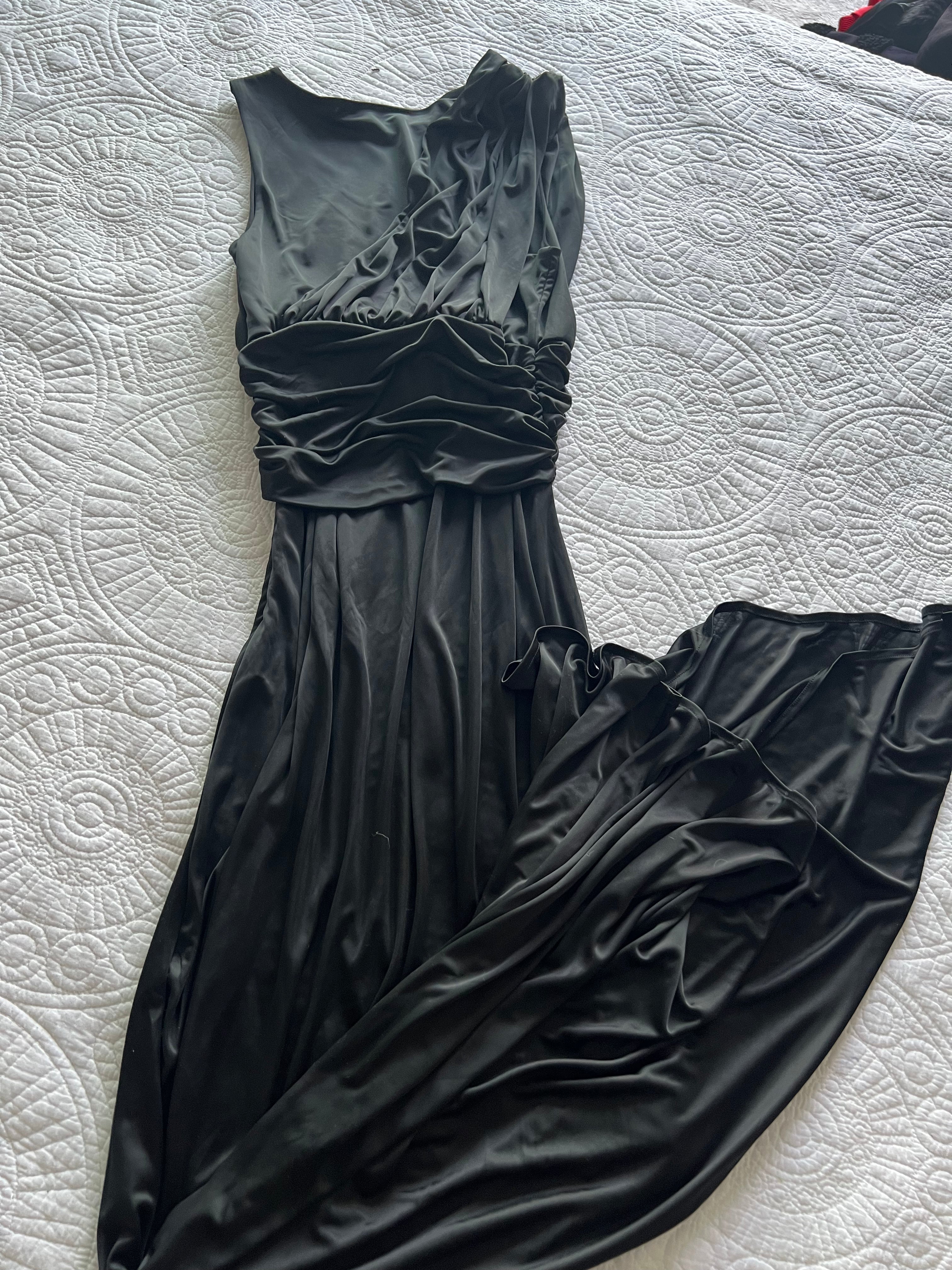 Armani Exchange black maxi dress