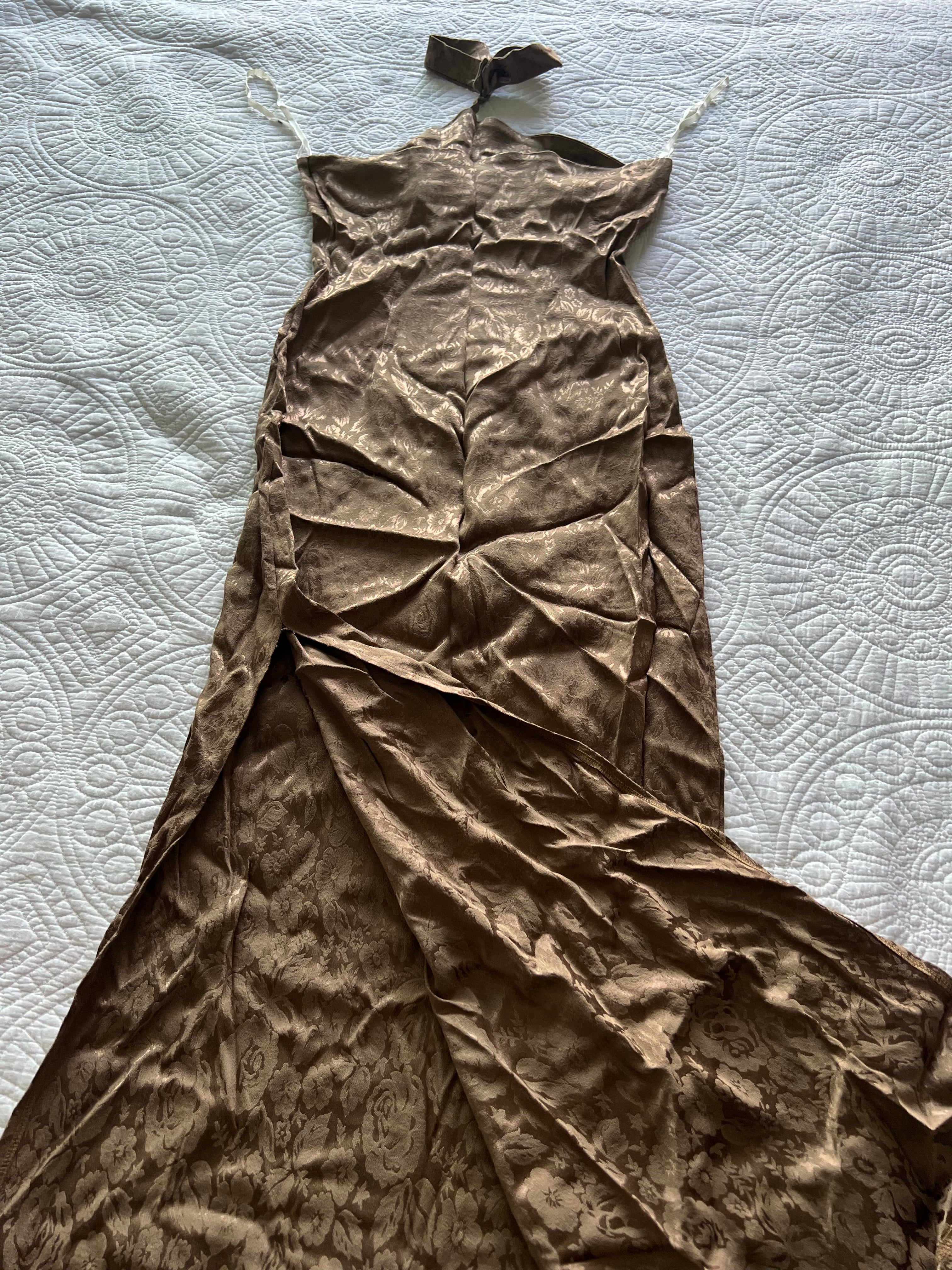 Brown maxi dress