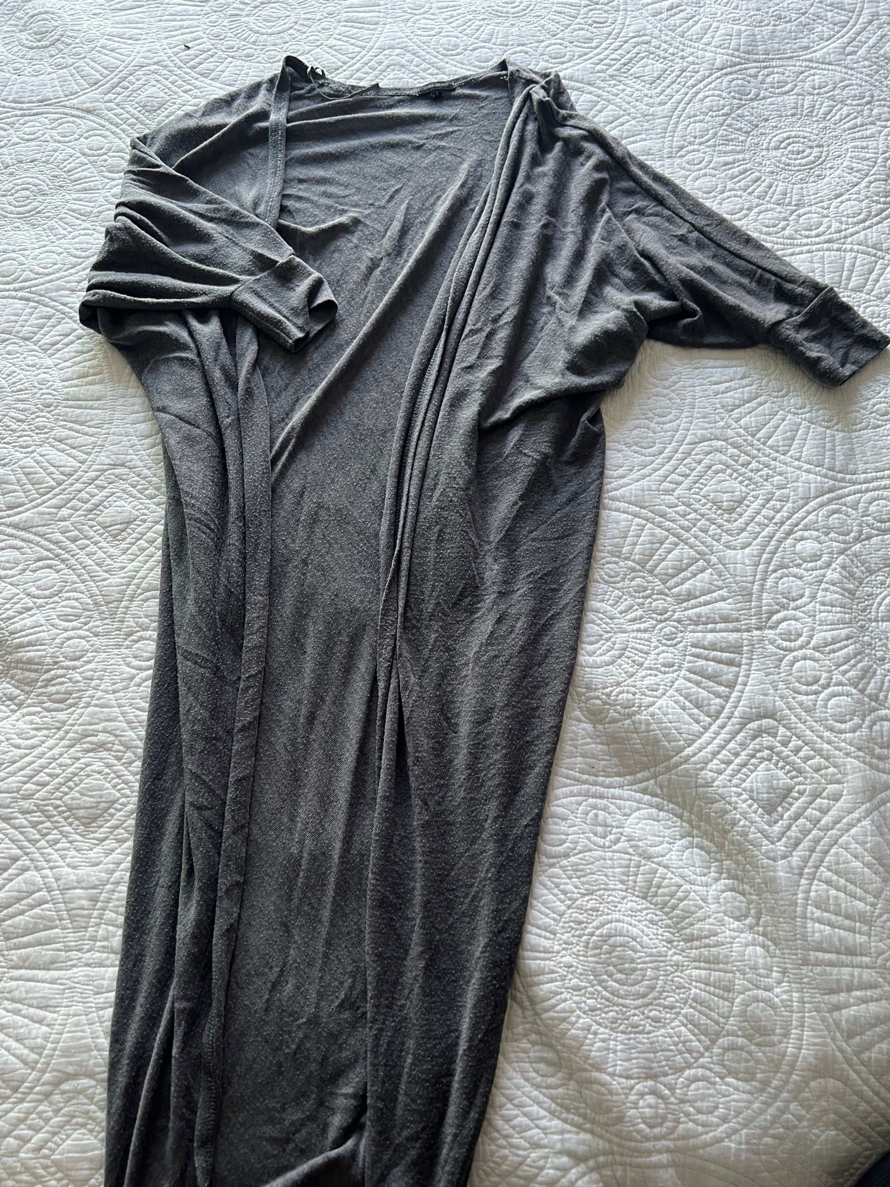 Long grey cardigan