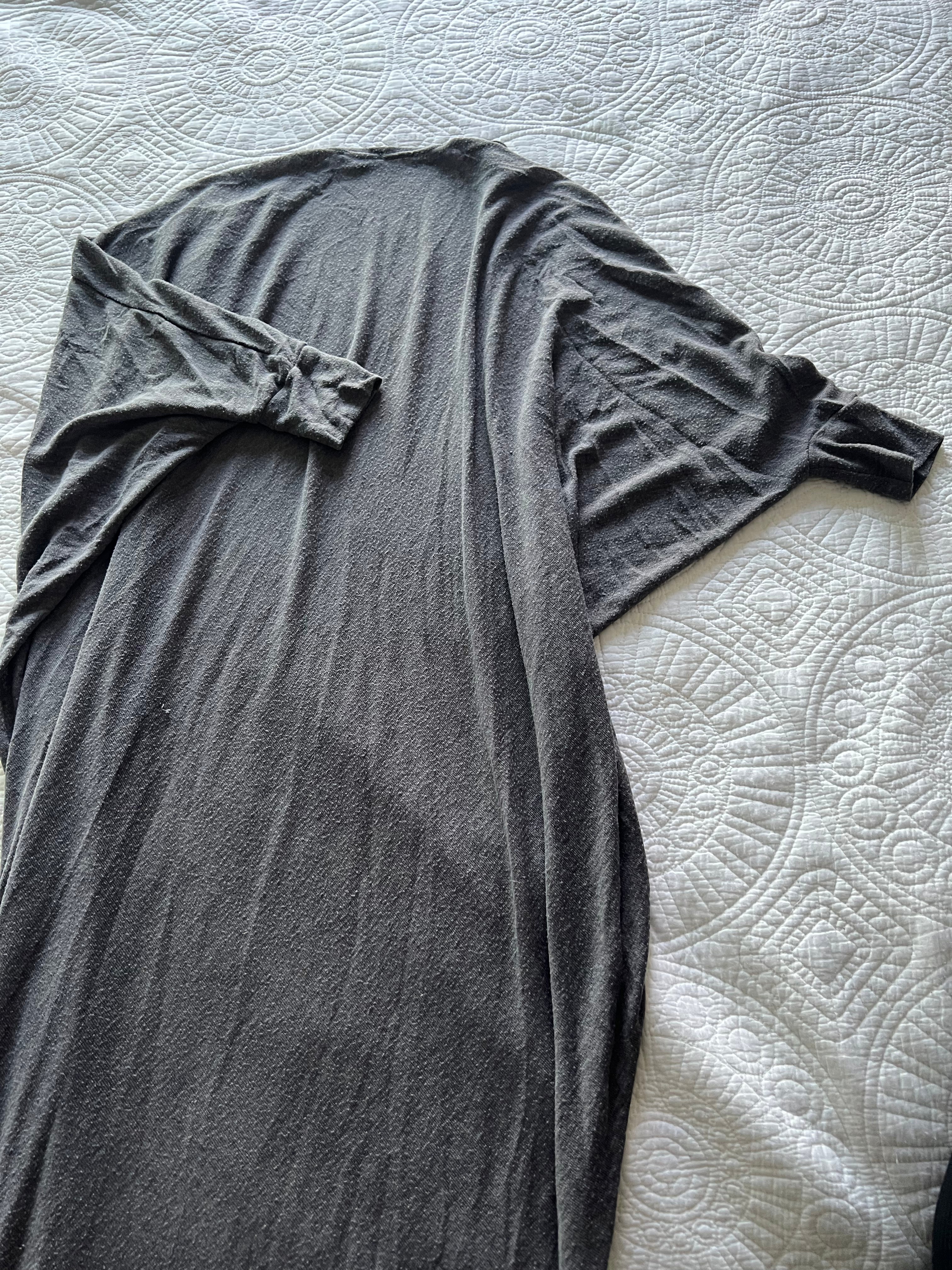 Long grey cardigan