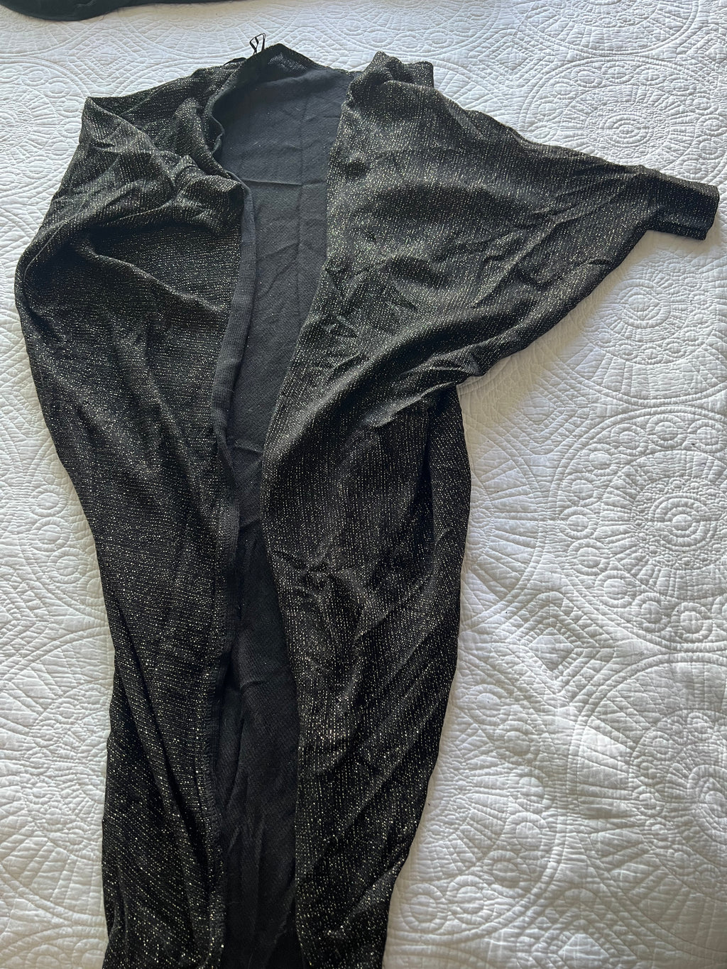 Dark green long cardigan