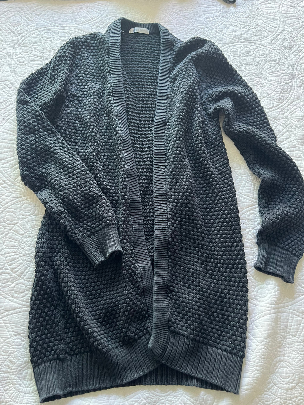 Black knitted cardigan