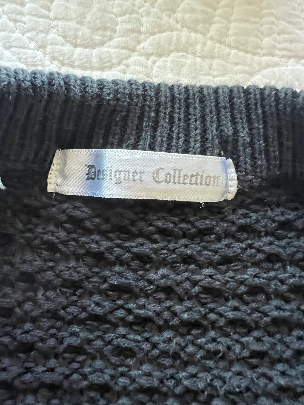 Black knitted cardigan