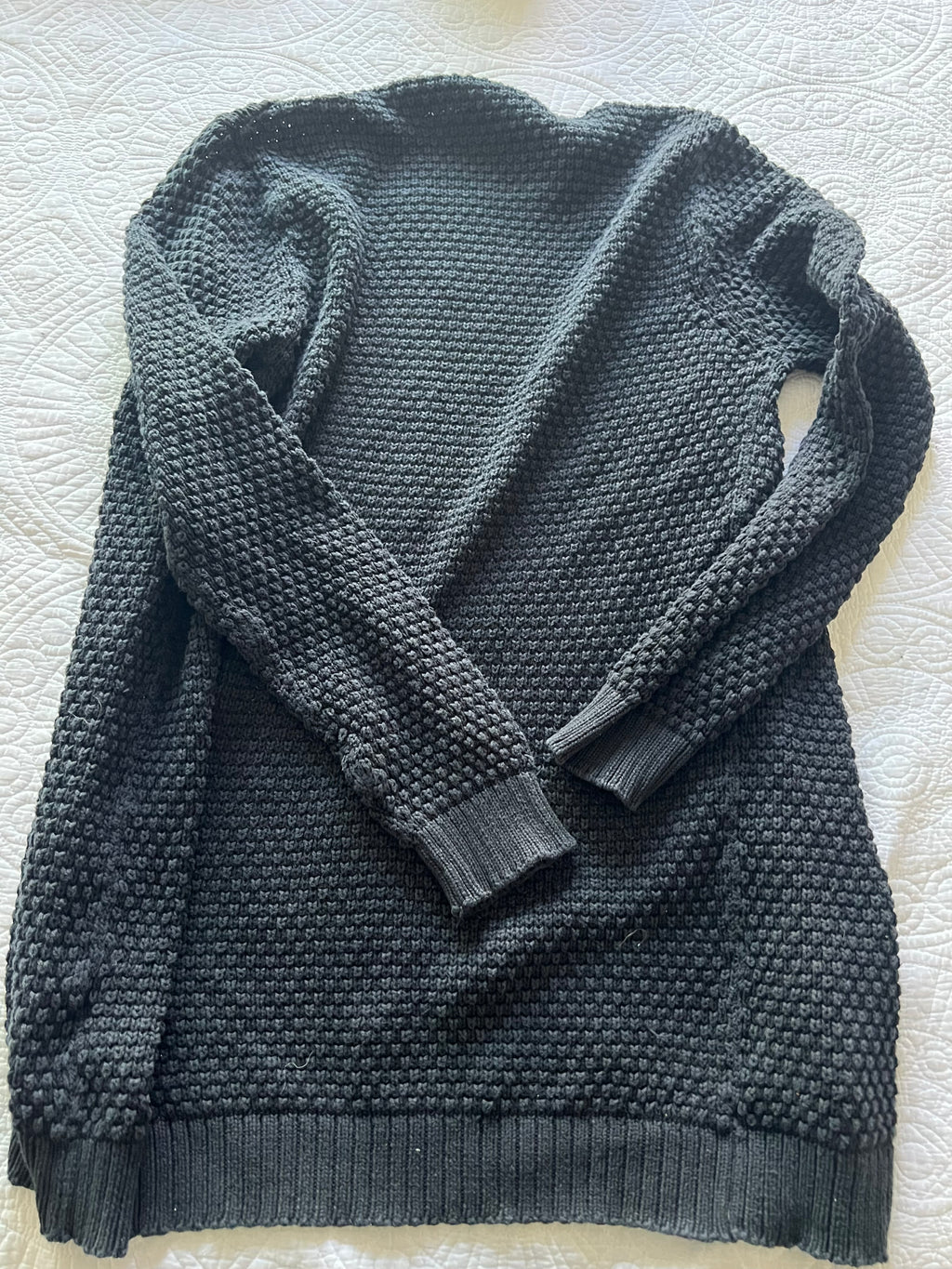 Black knitted cardigan