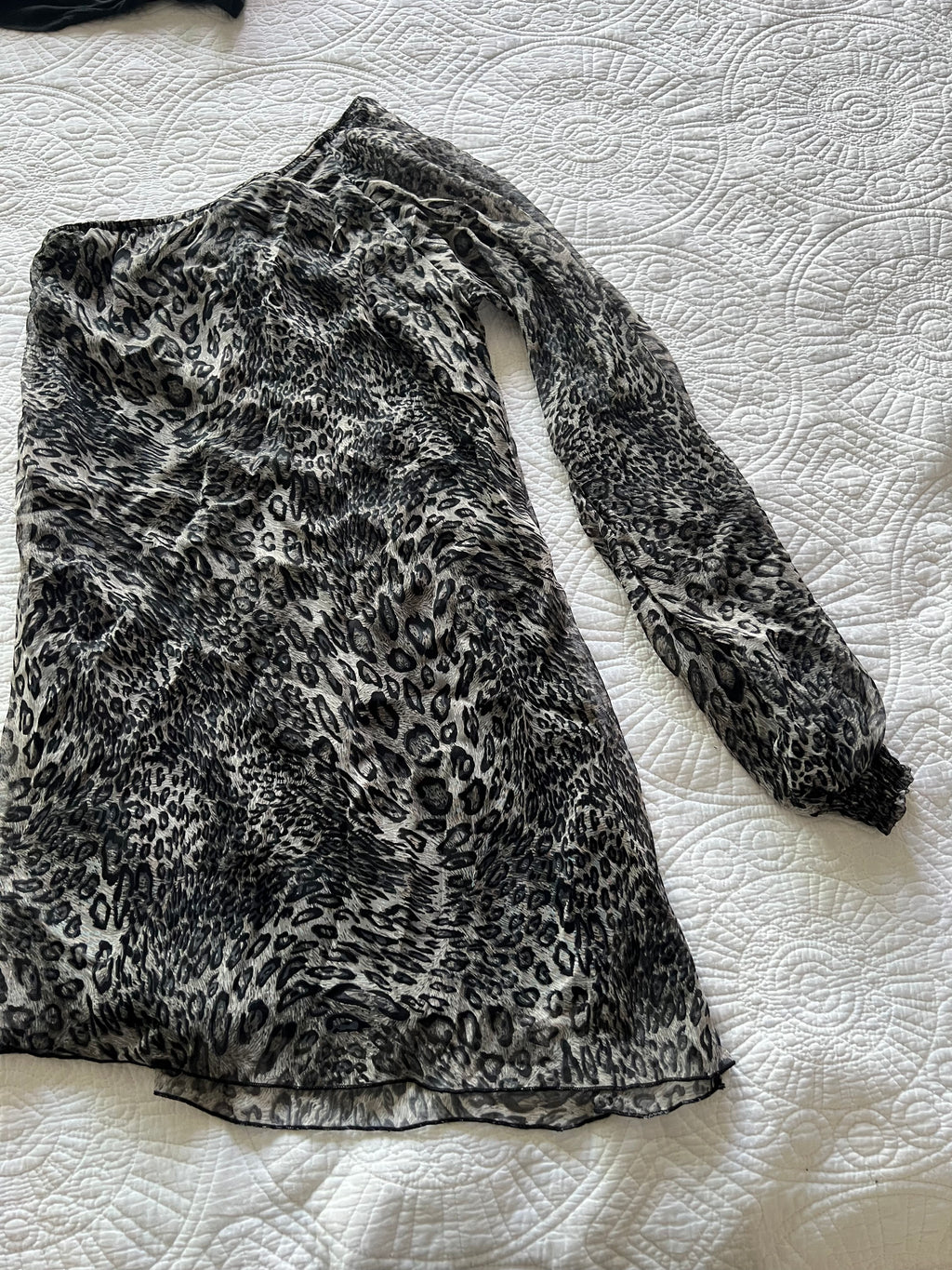 Animal print long sleeve top
