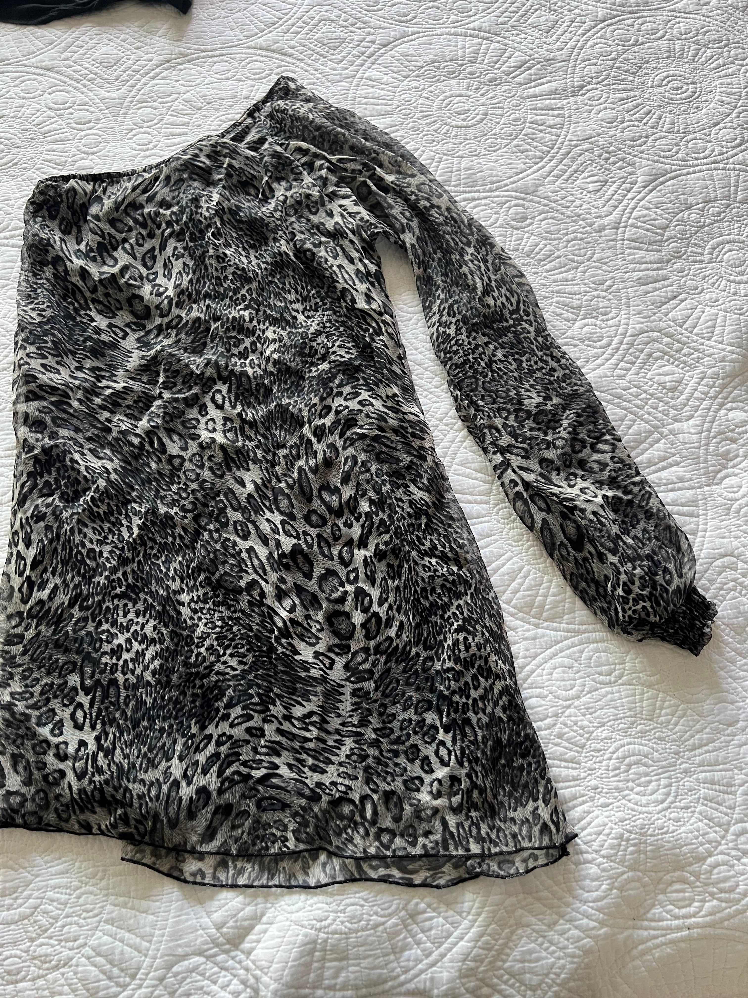 Animal print long sleeve top