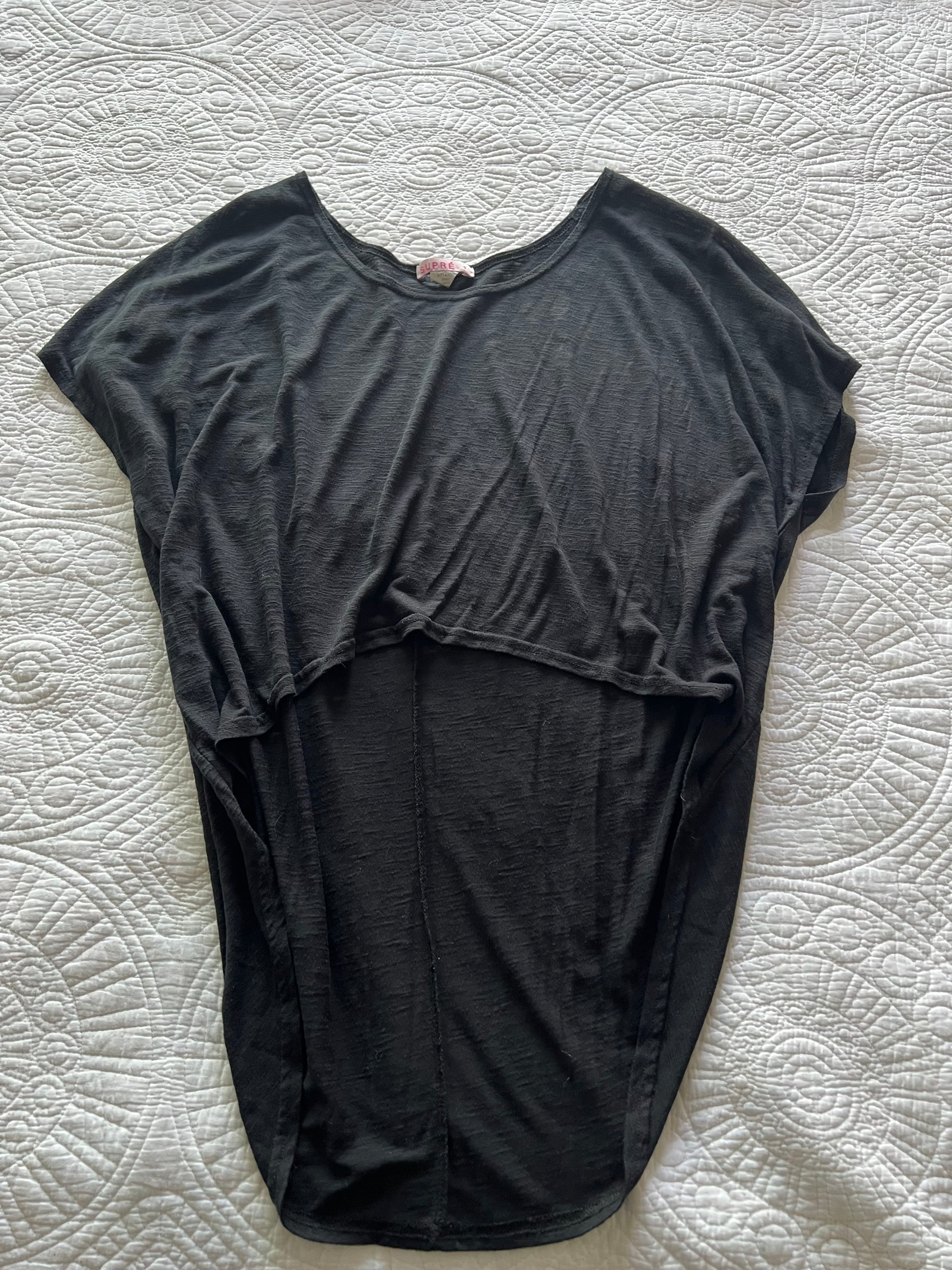 Black crop top