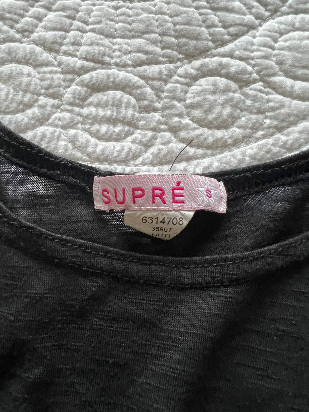 Black crop top
