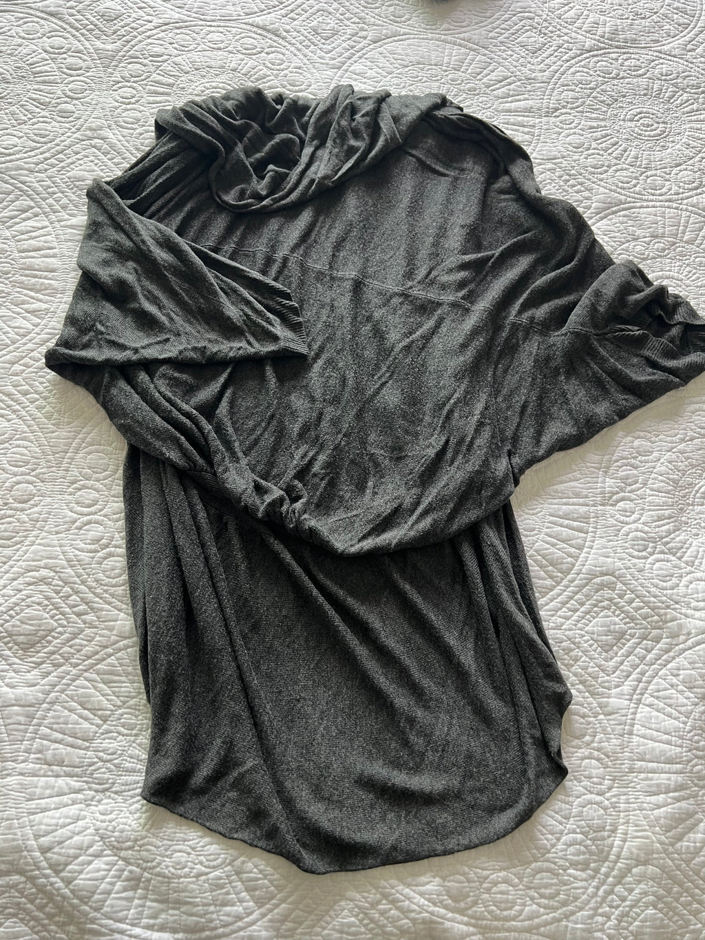 Long grey cardigan