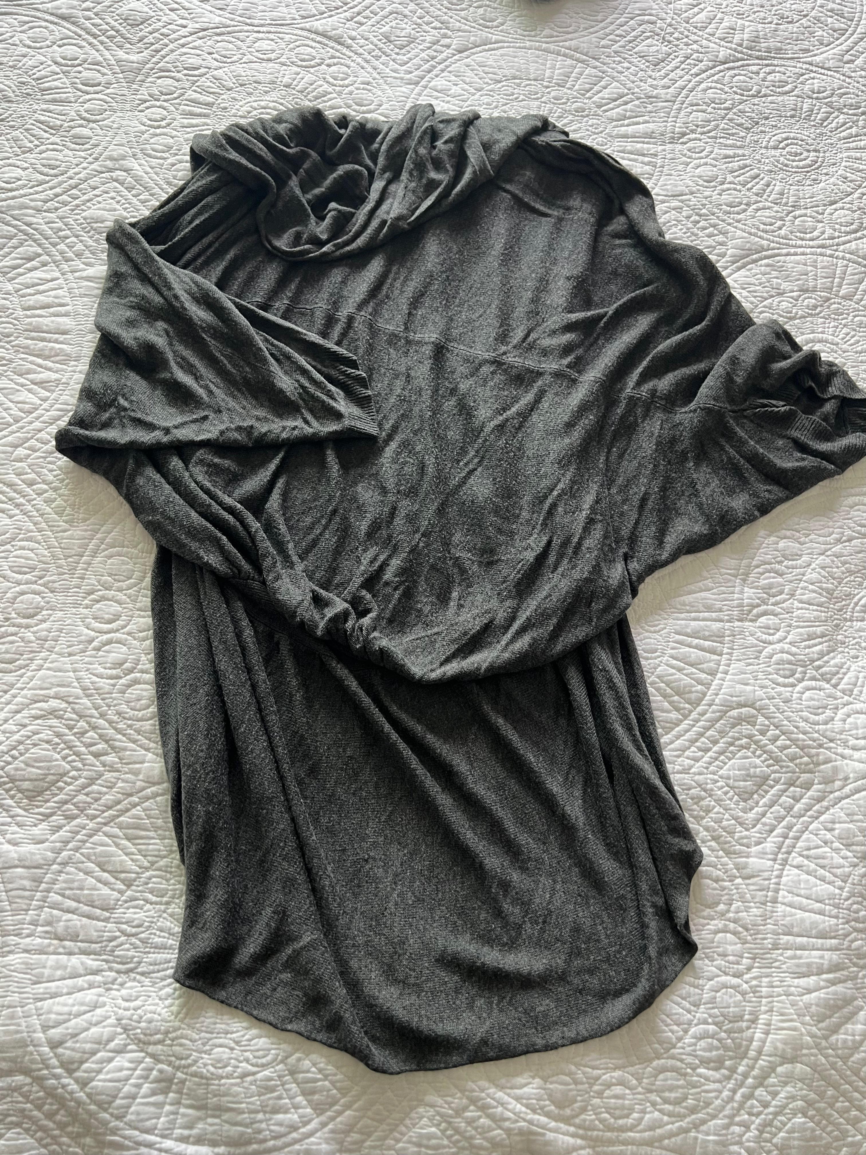 Long grey cardigan