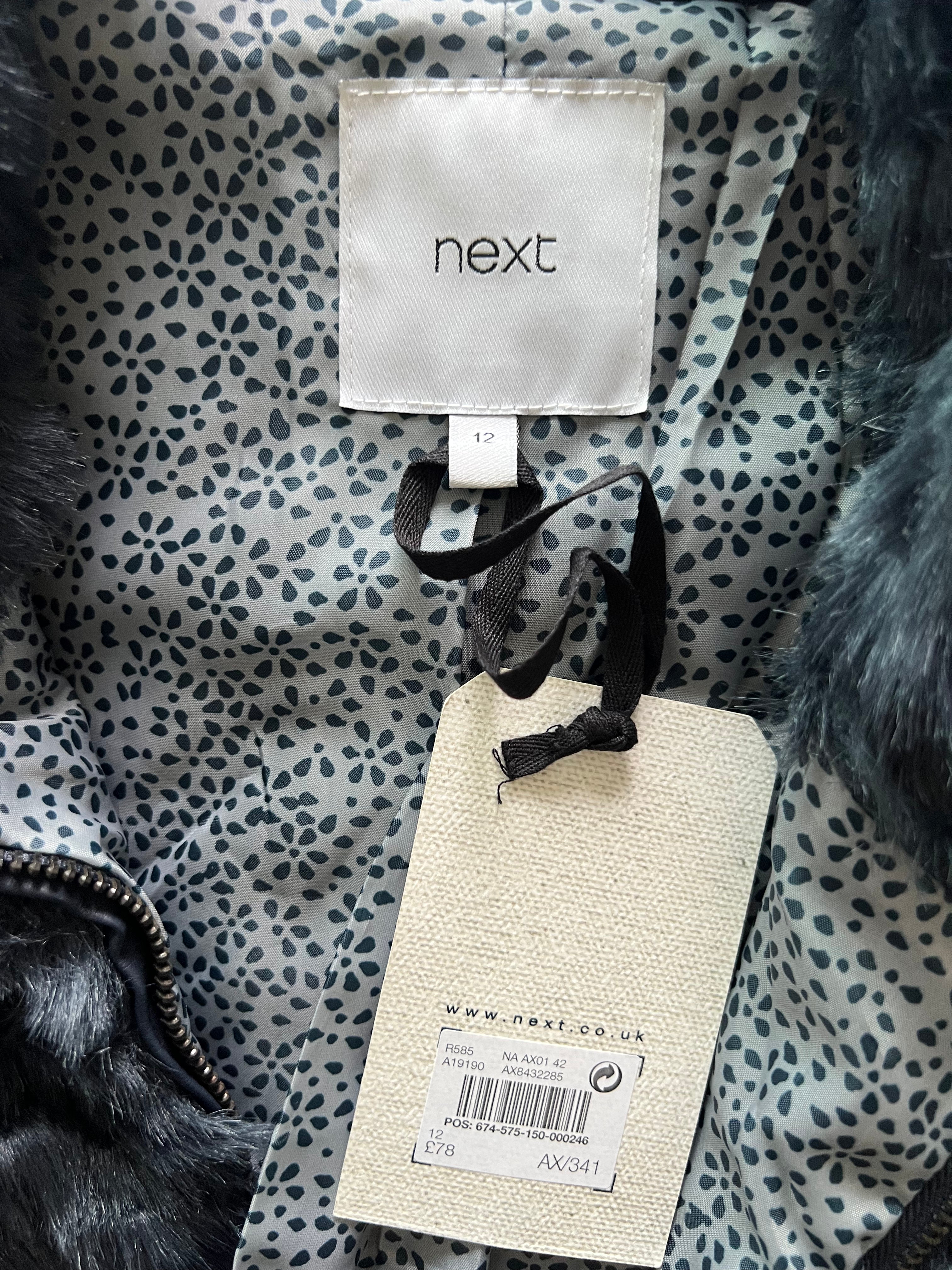 Black faux fur jacket