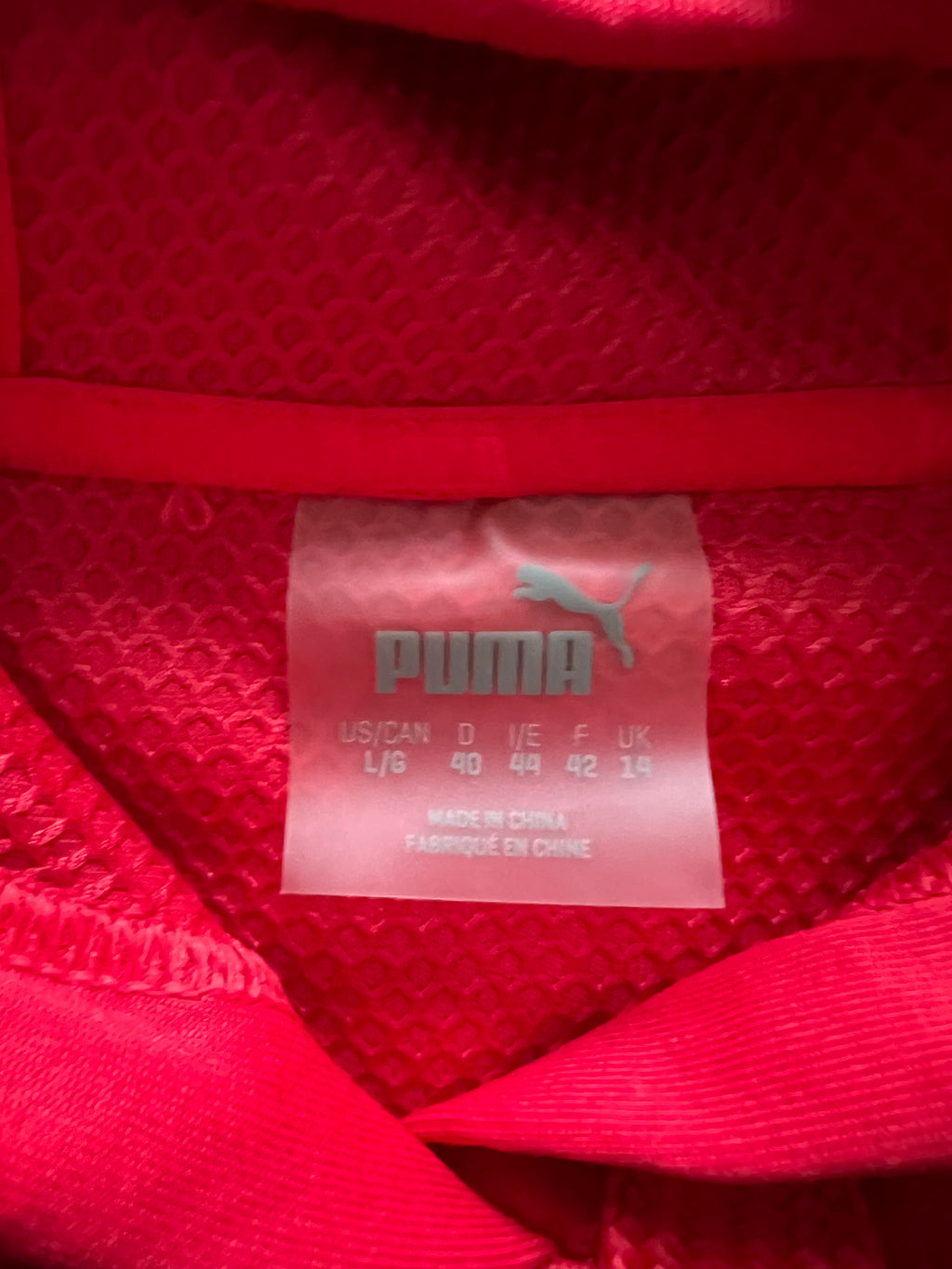 Red Puma hoodie