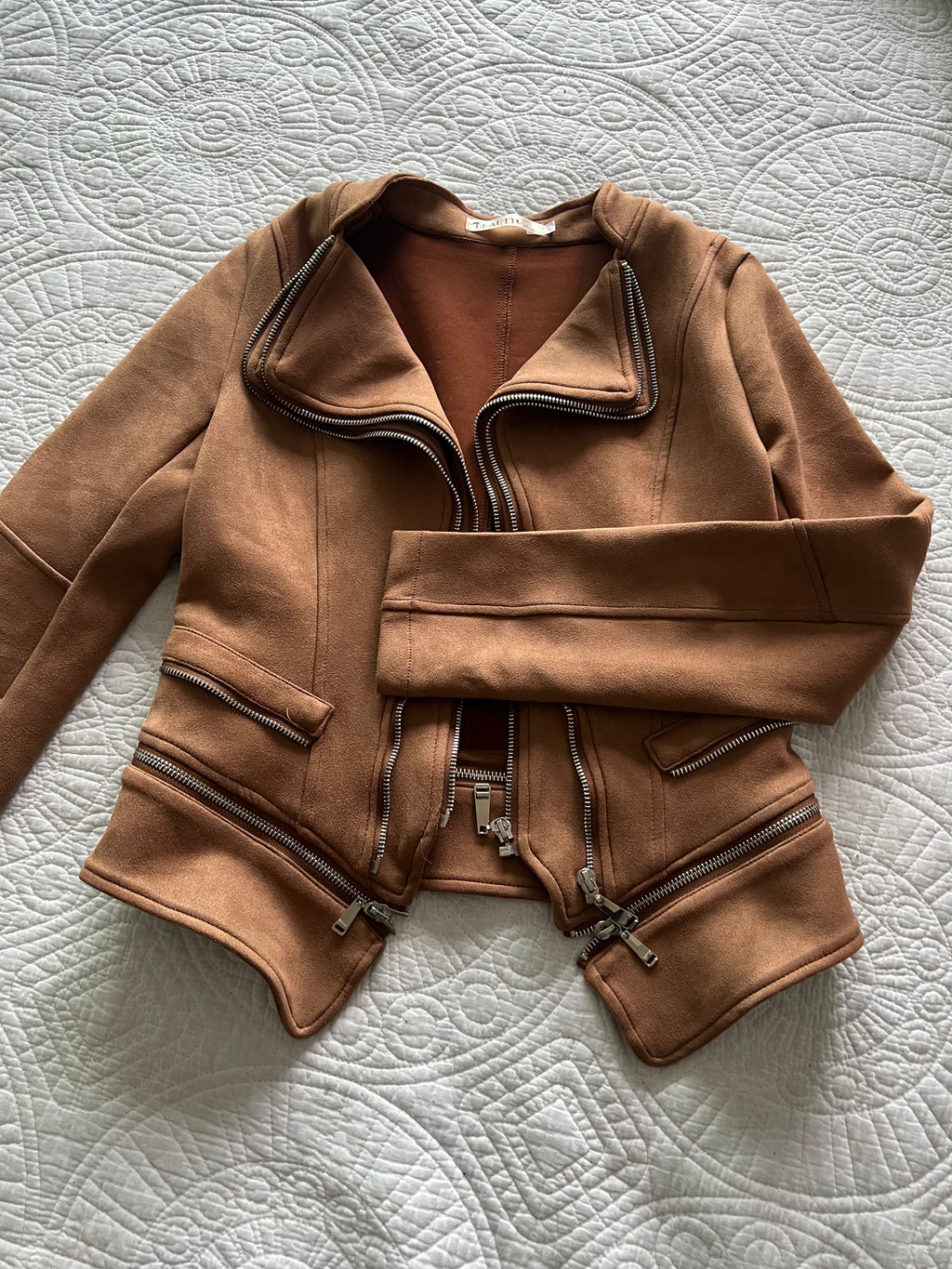 Brown zip up jacket