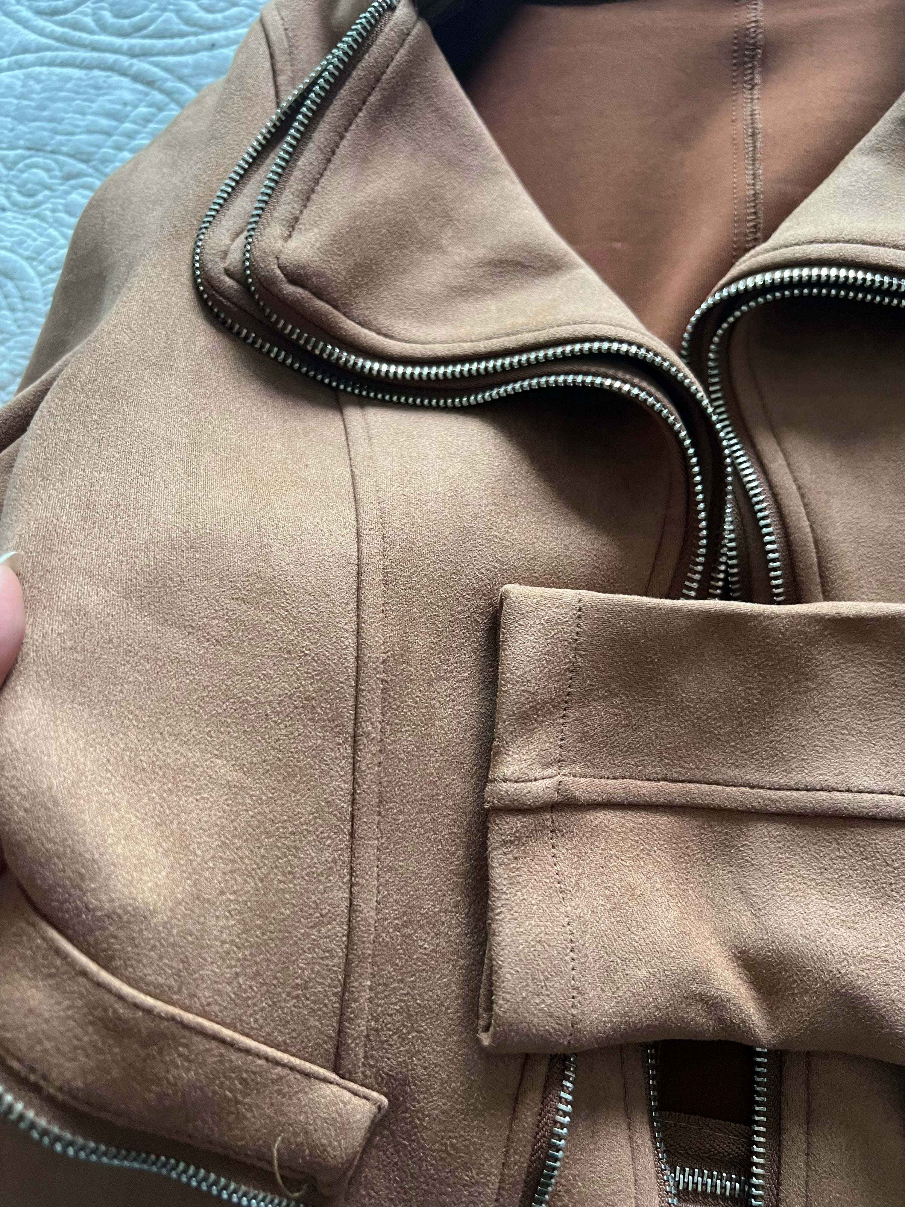 Brown zip up jacket