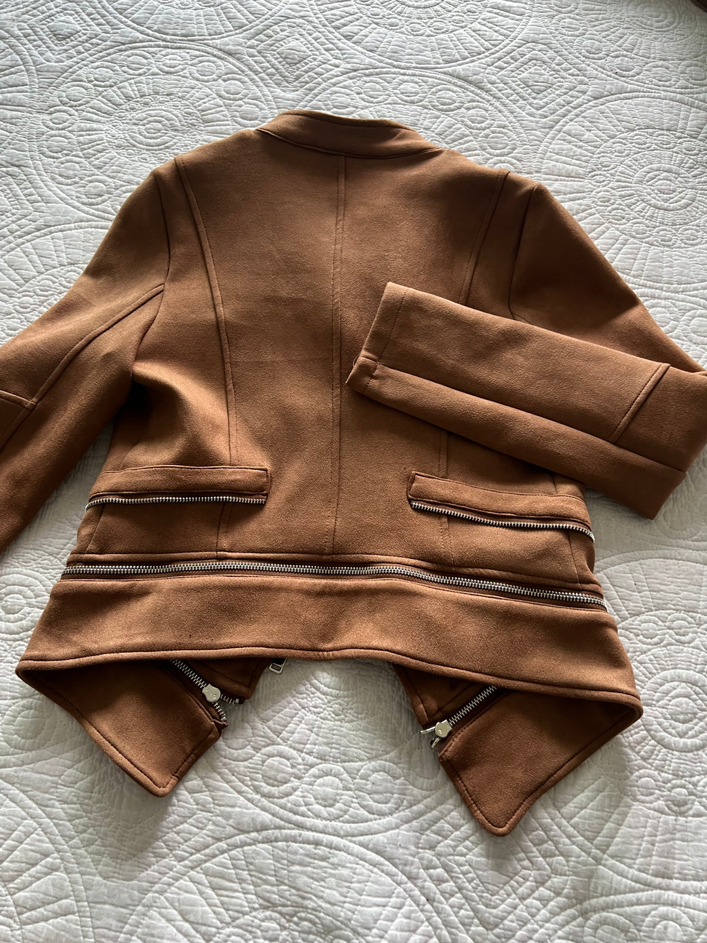 Brown zip up jacket