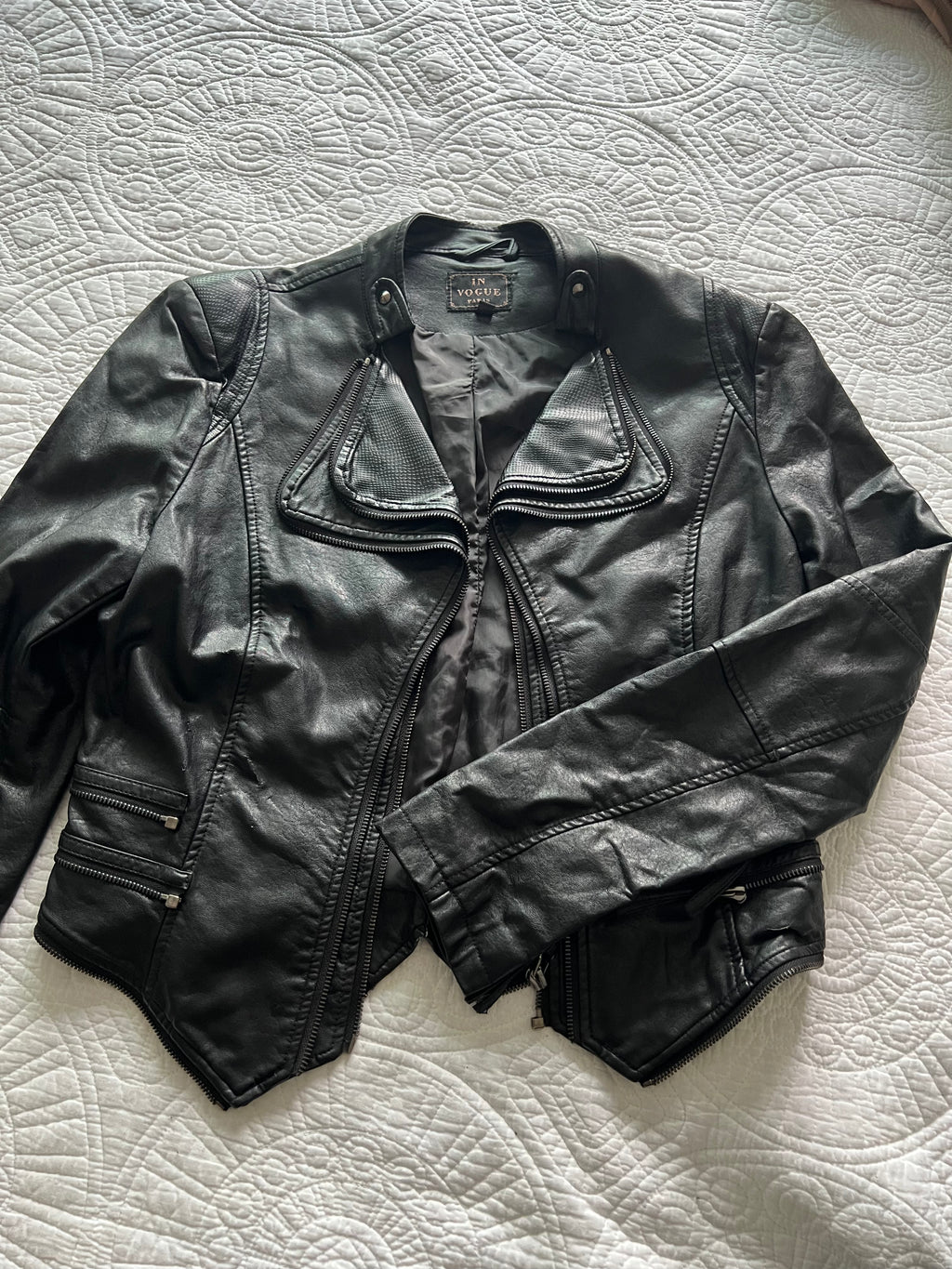 Faux leather jacket