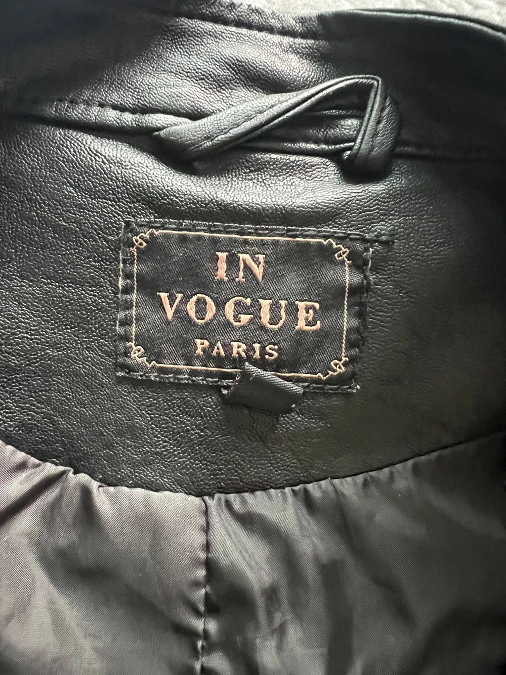 Faux leather jacket