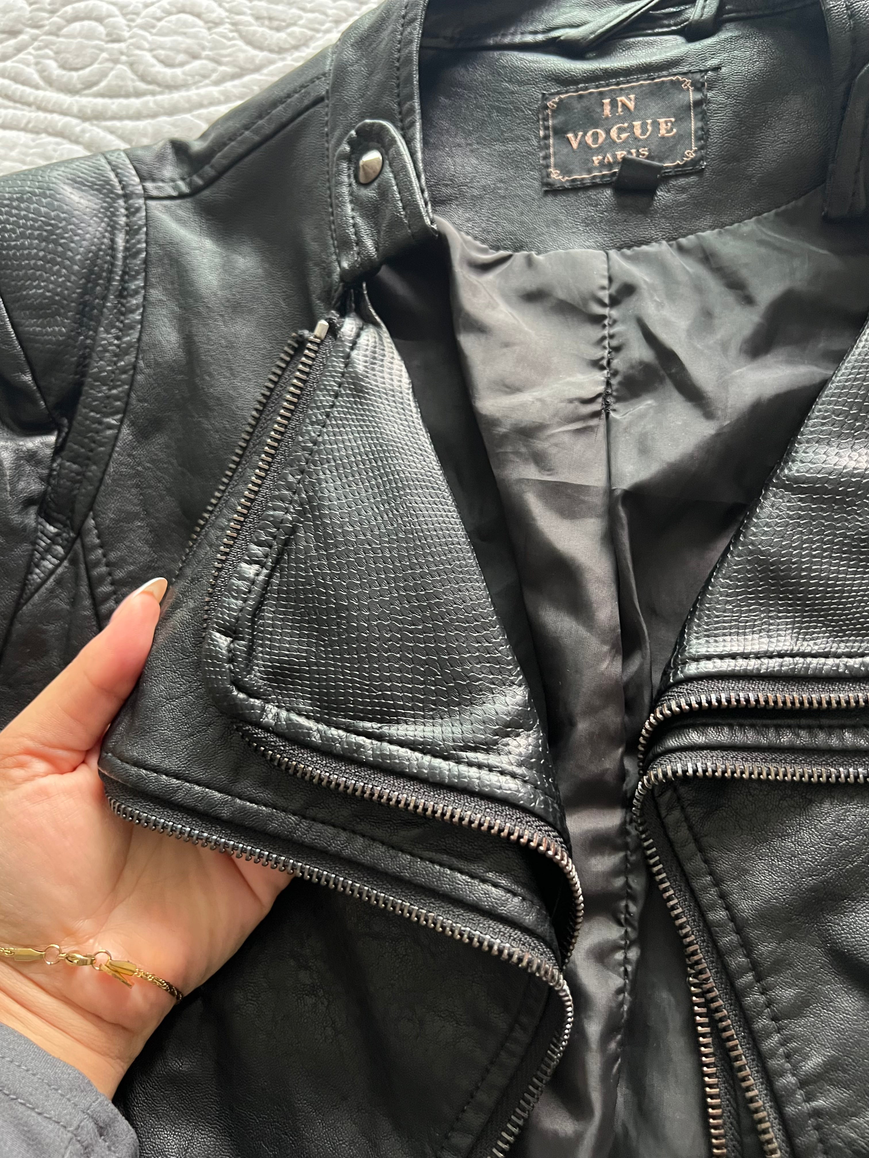 Faux leather jacket