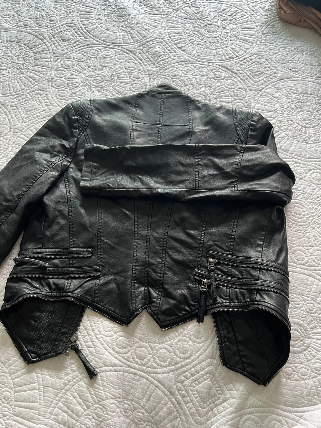 Faux leather jacket