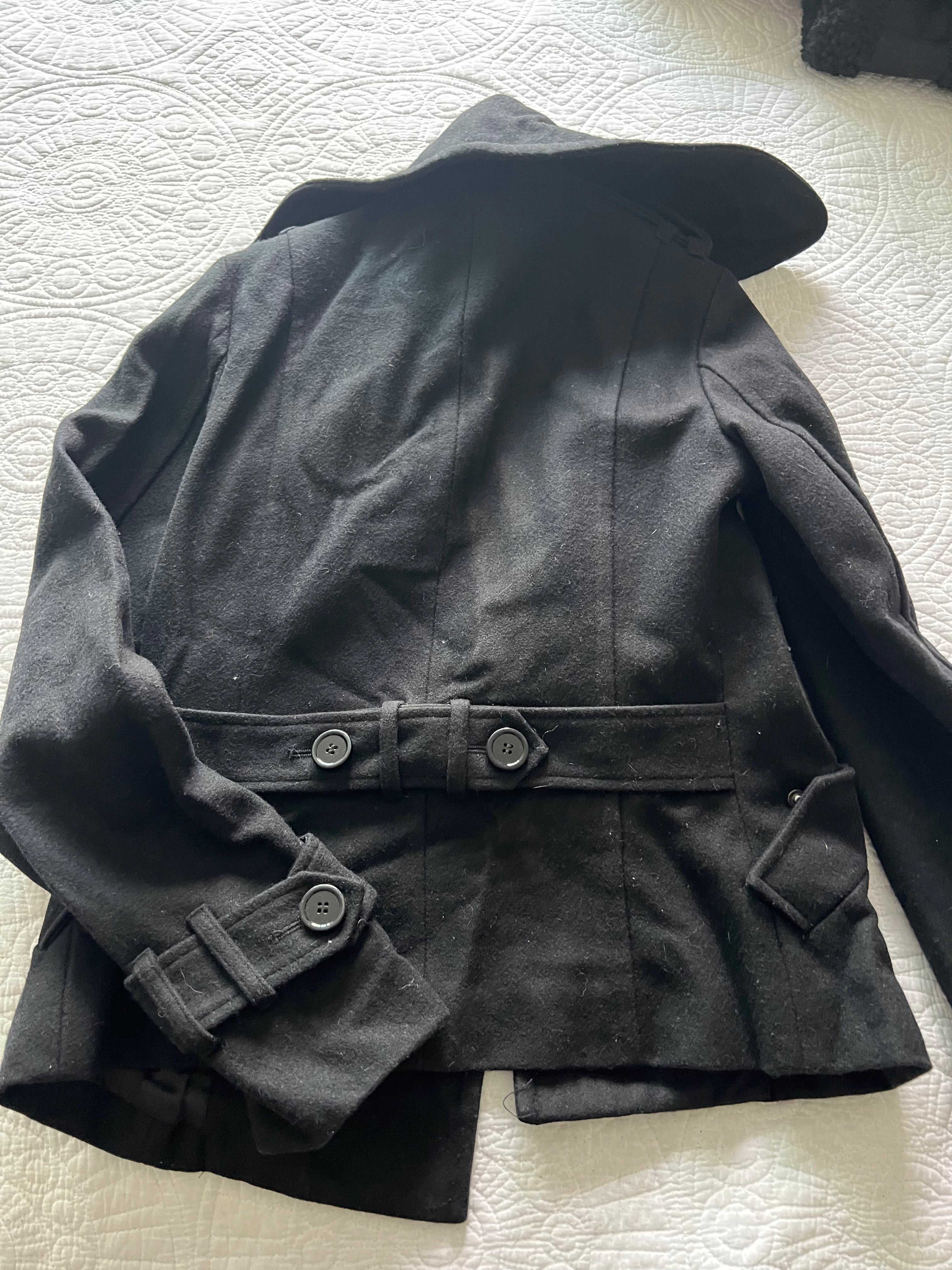 Black mini trench coat (Tall)