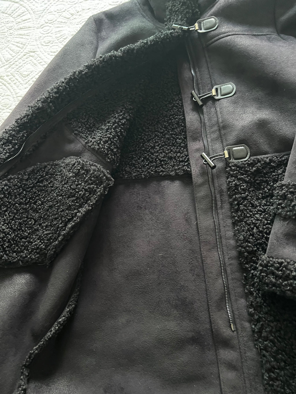 Black Ivanka Trump long coat