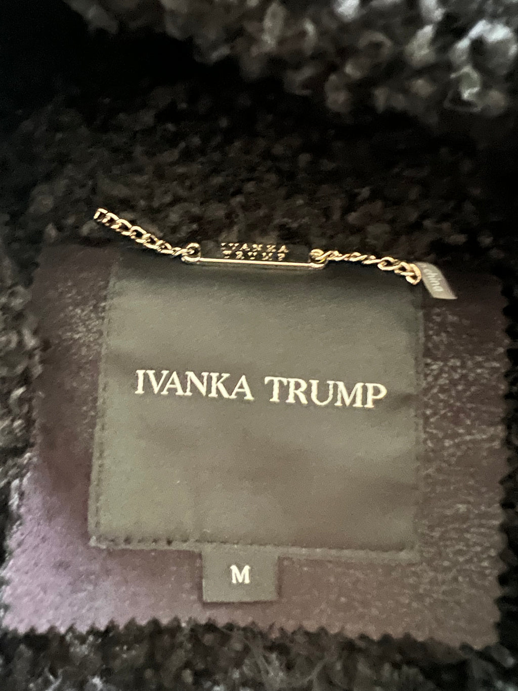 Black Ivanka Trump long coat