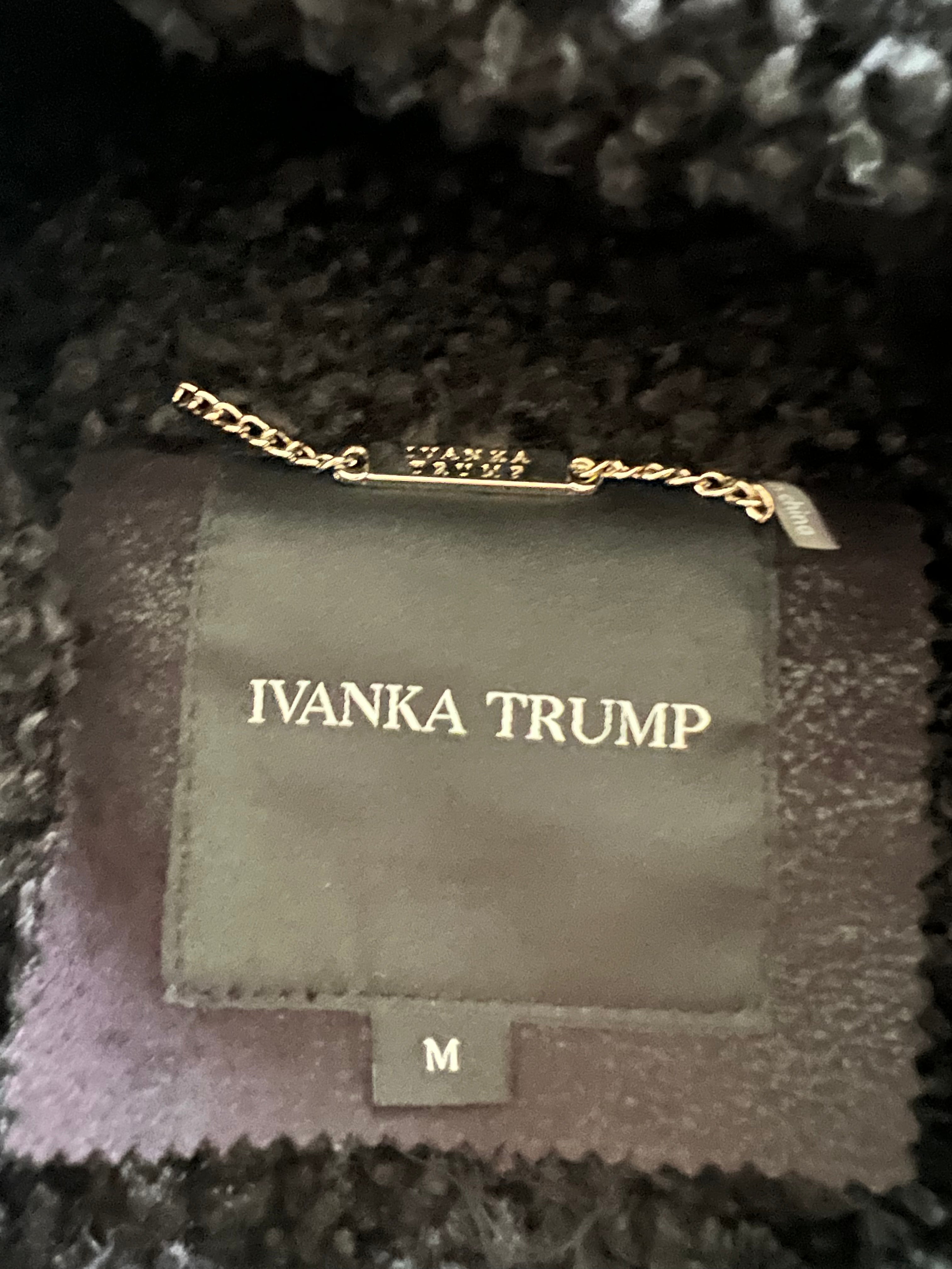Black Ivanka Trump long coat
