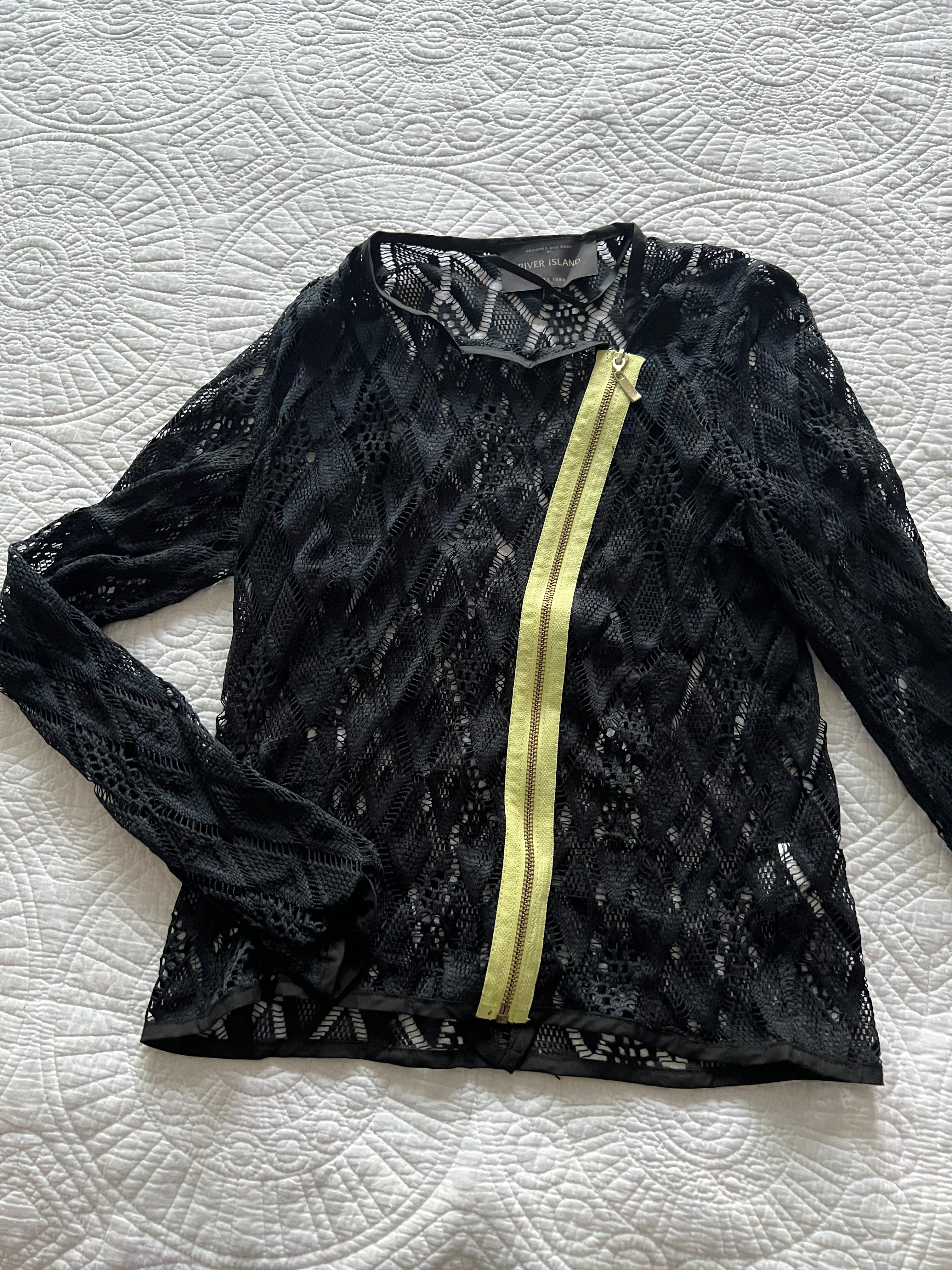 Black lace top