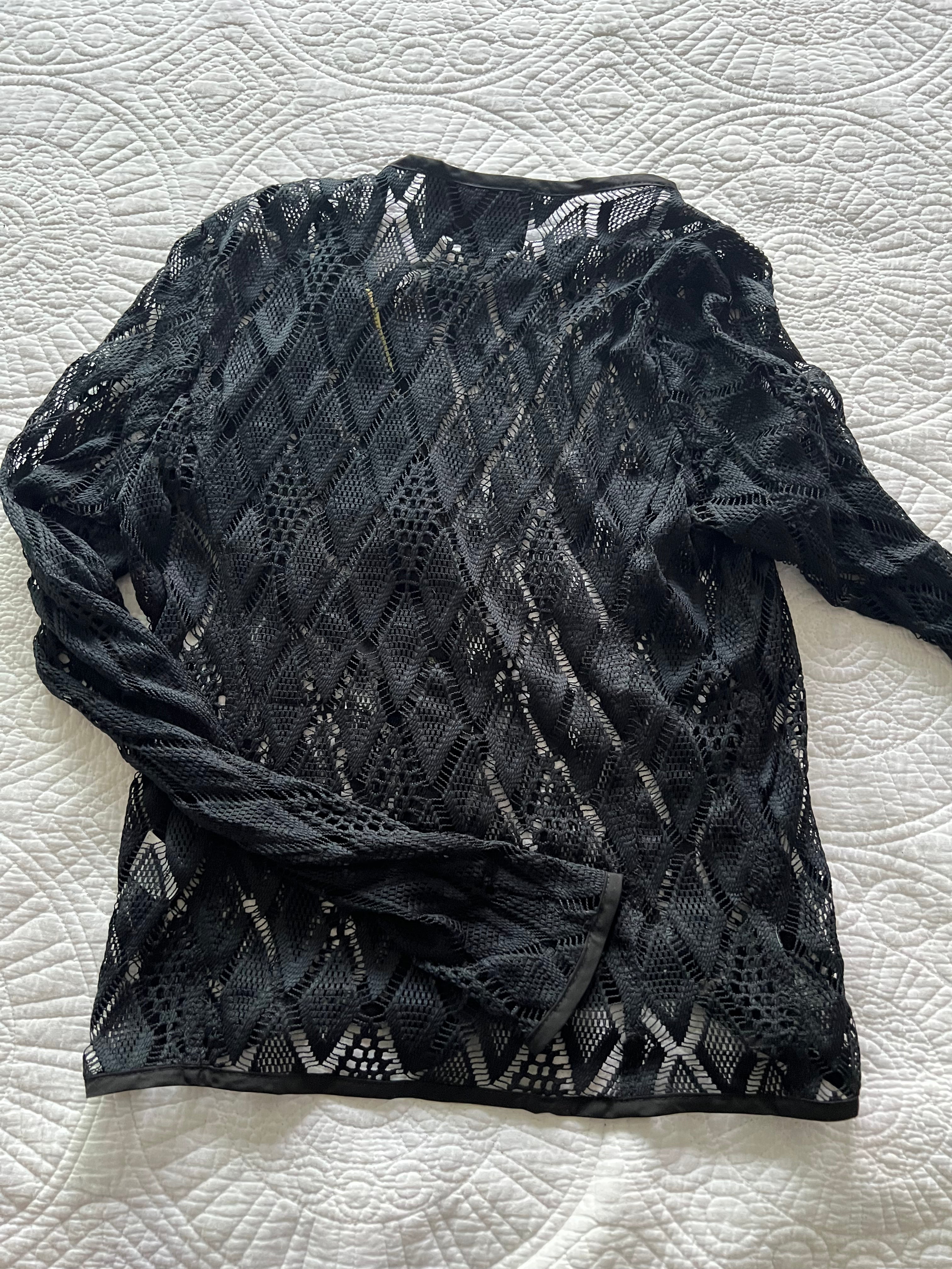Black lace top